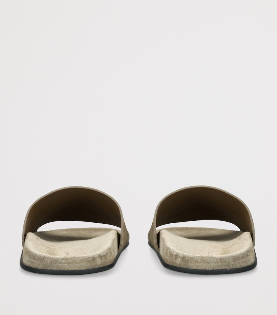 Hugh Suede Slides TAN Image 2