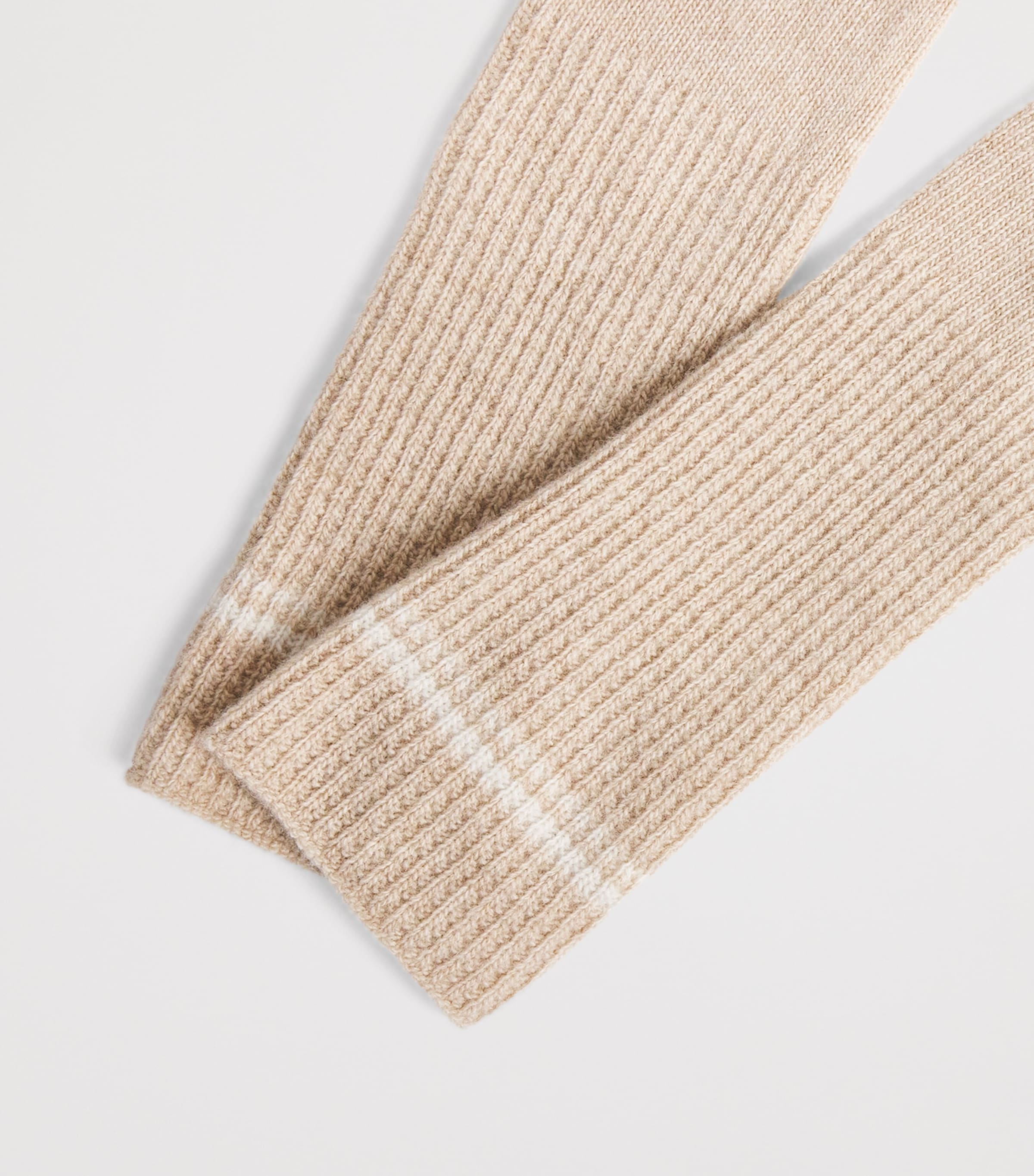 Wool-Cashmere Gloves SABBIA E BIANCO Image 4