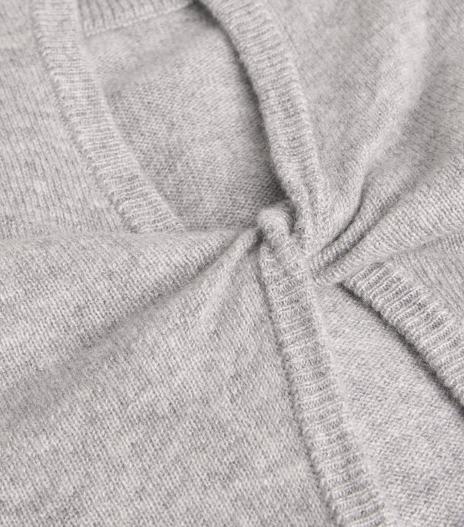 Cashmere Twist-Back Sweater GREY MARLE Image 5