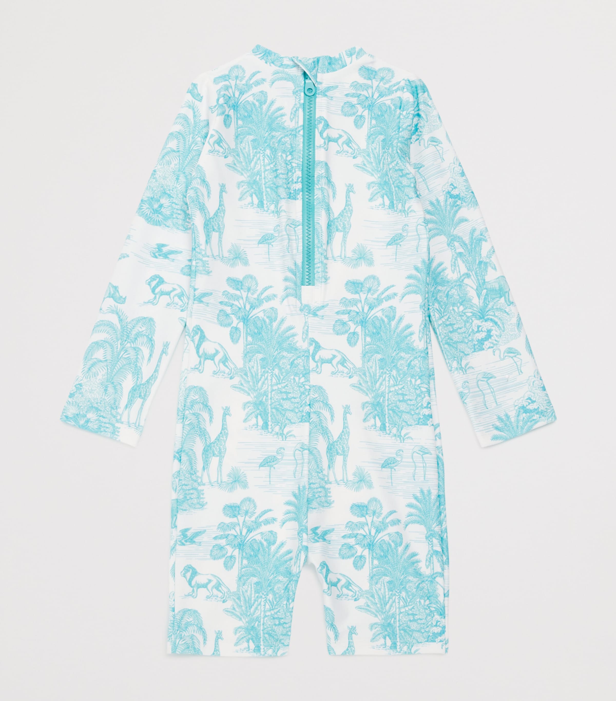 Printed Swimsuit (2-6 Years) JUNGLE TURQUOISE Image 2