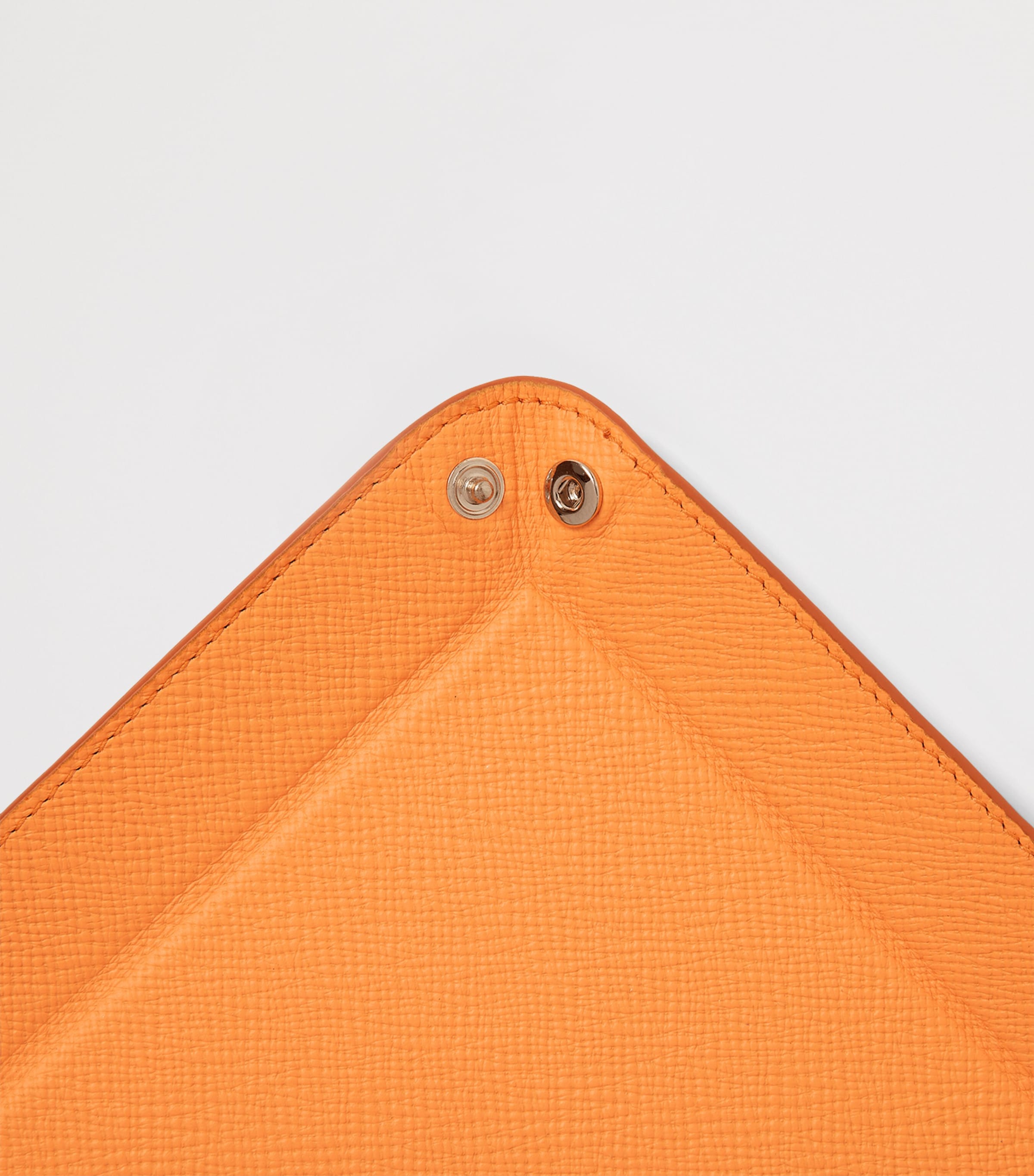 Small Leather Panama Rectangular Trinket Tray L ORANGE Image 4