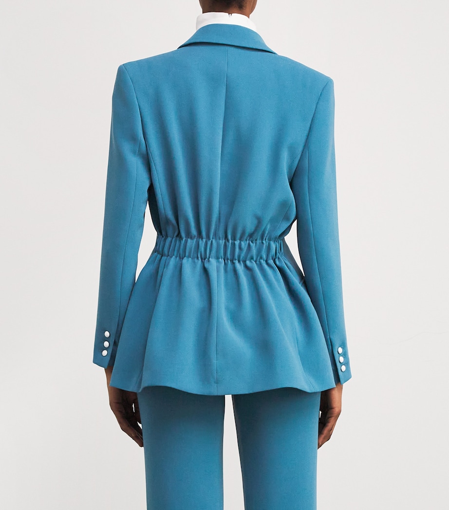 Edeline Lee Womens Ruched-Back Lola Blazer Cor Image 4