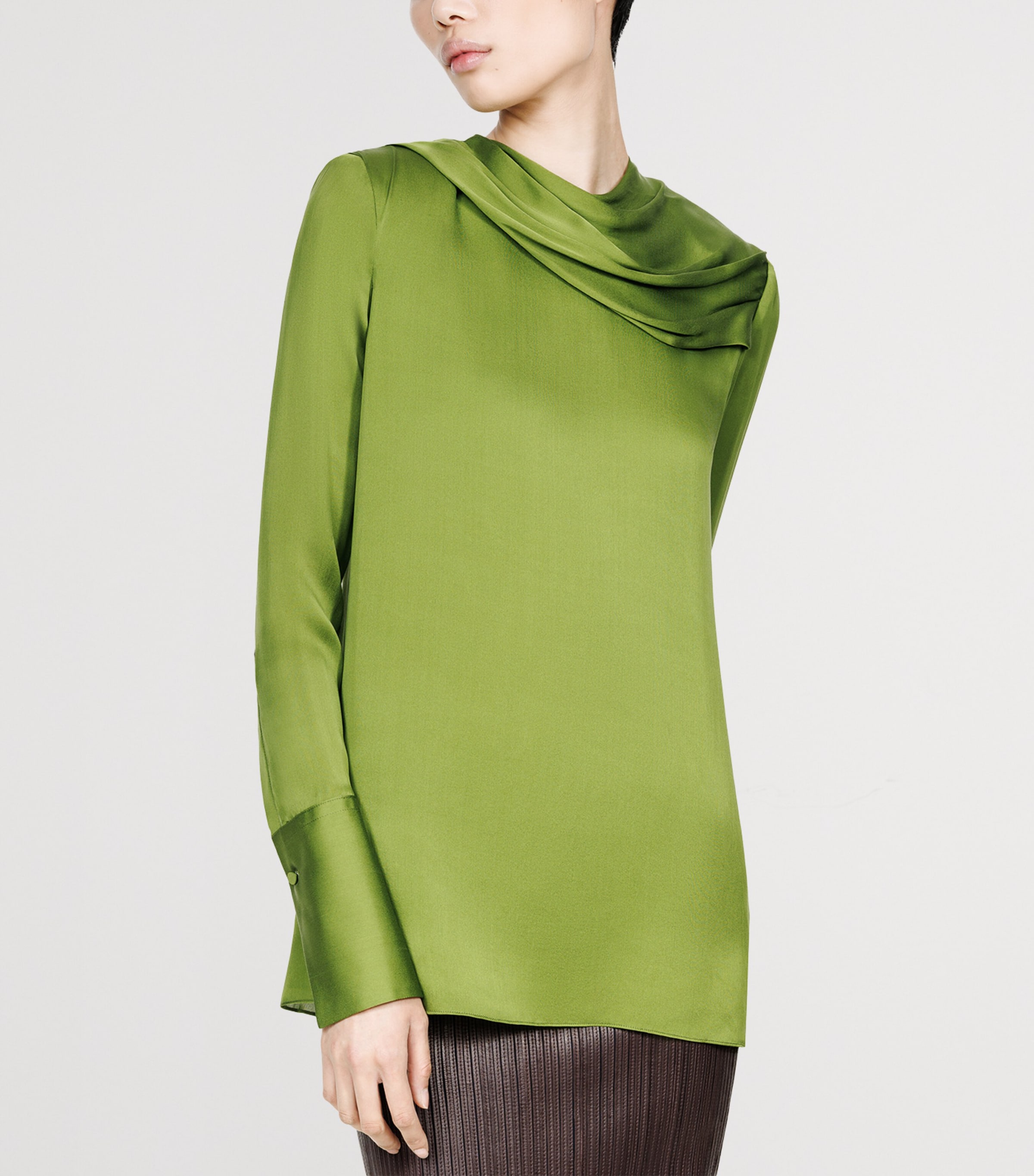 TOM FORD Womens Silk Georgette Blouse Gdk Image 3