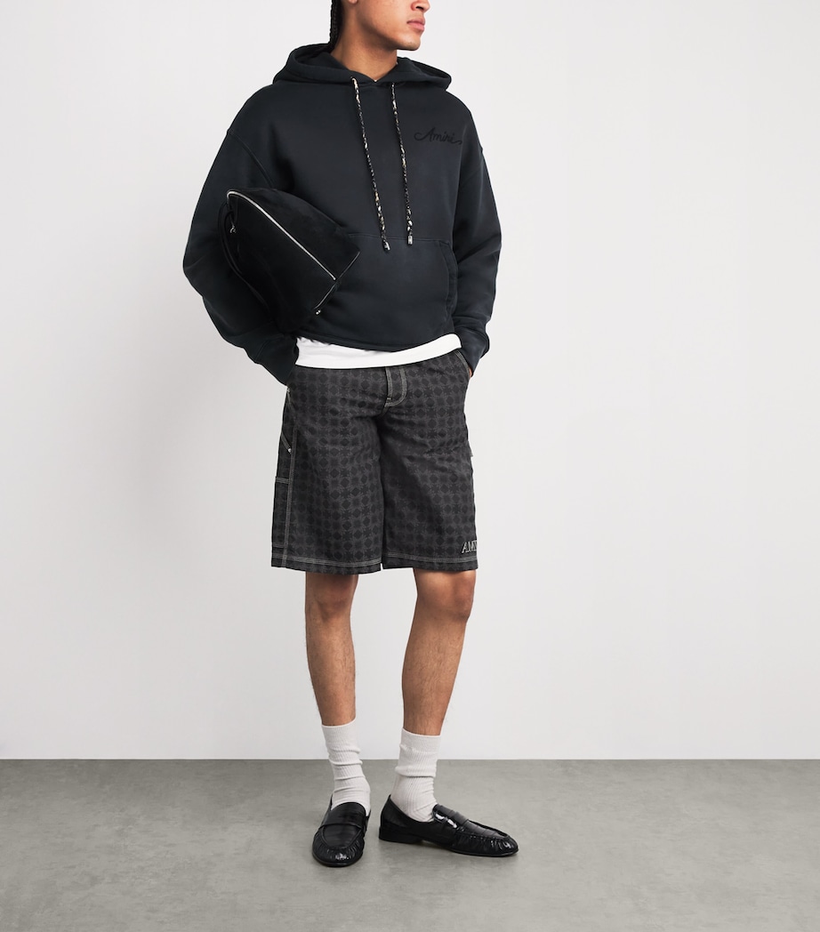 Cotton-Linen MA Quad Shorts BLACK Image 2