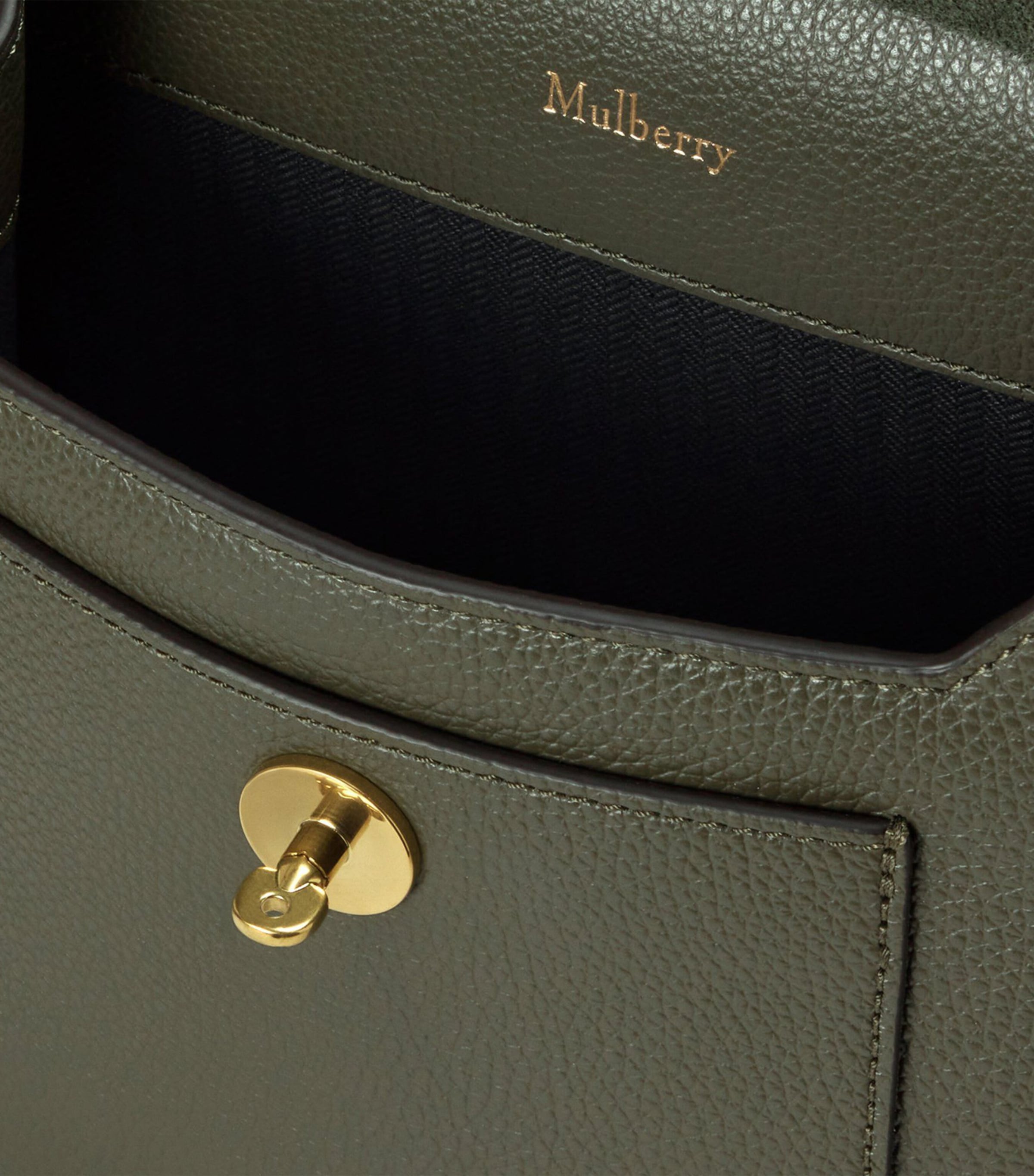 Small Leather Antony Messenger Bag JUNPER GREEN Image 5