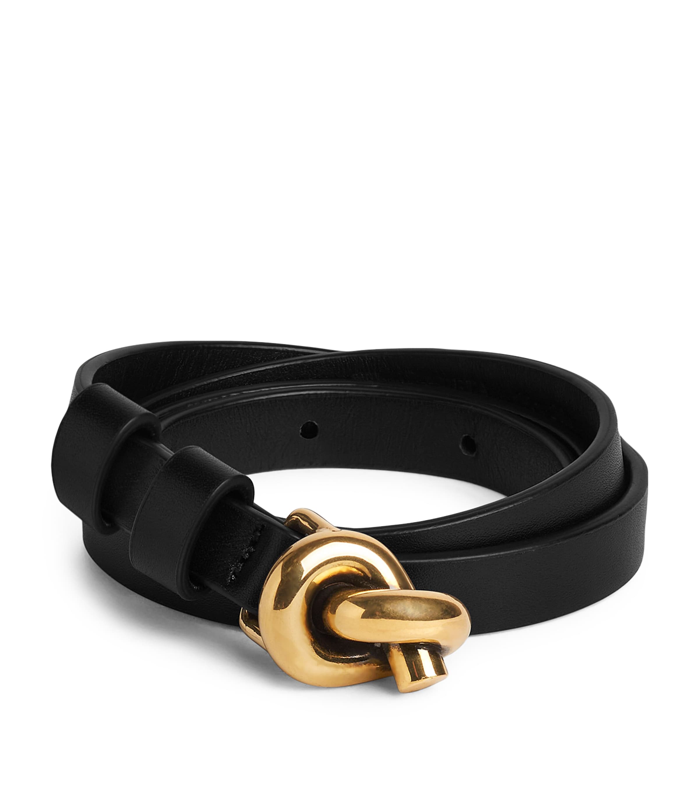 Bottega Veneta Small Knot Belt In Black