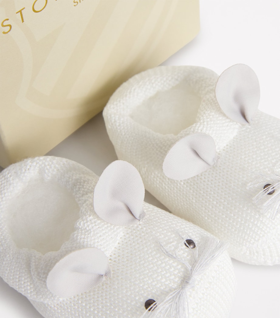 Mouse Beanie and Boots Gift Set (3-9 Months) YYE WHITE/GREY Image 3