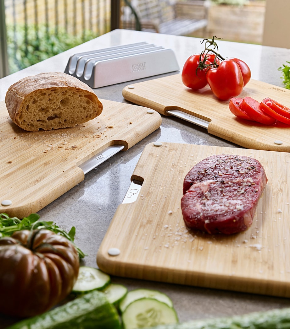 Set of 3 Bamboo Nest Chopping Boards BAMBOO Image 3