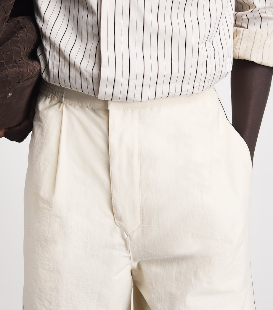 Jacquemus Mens Pleated Pyjama Shorts Off White Image 3