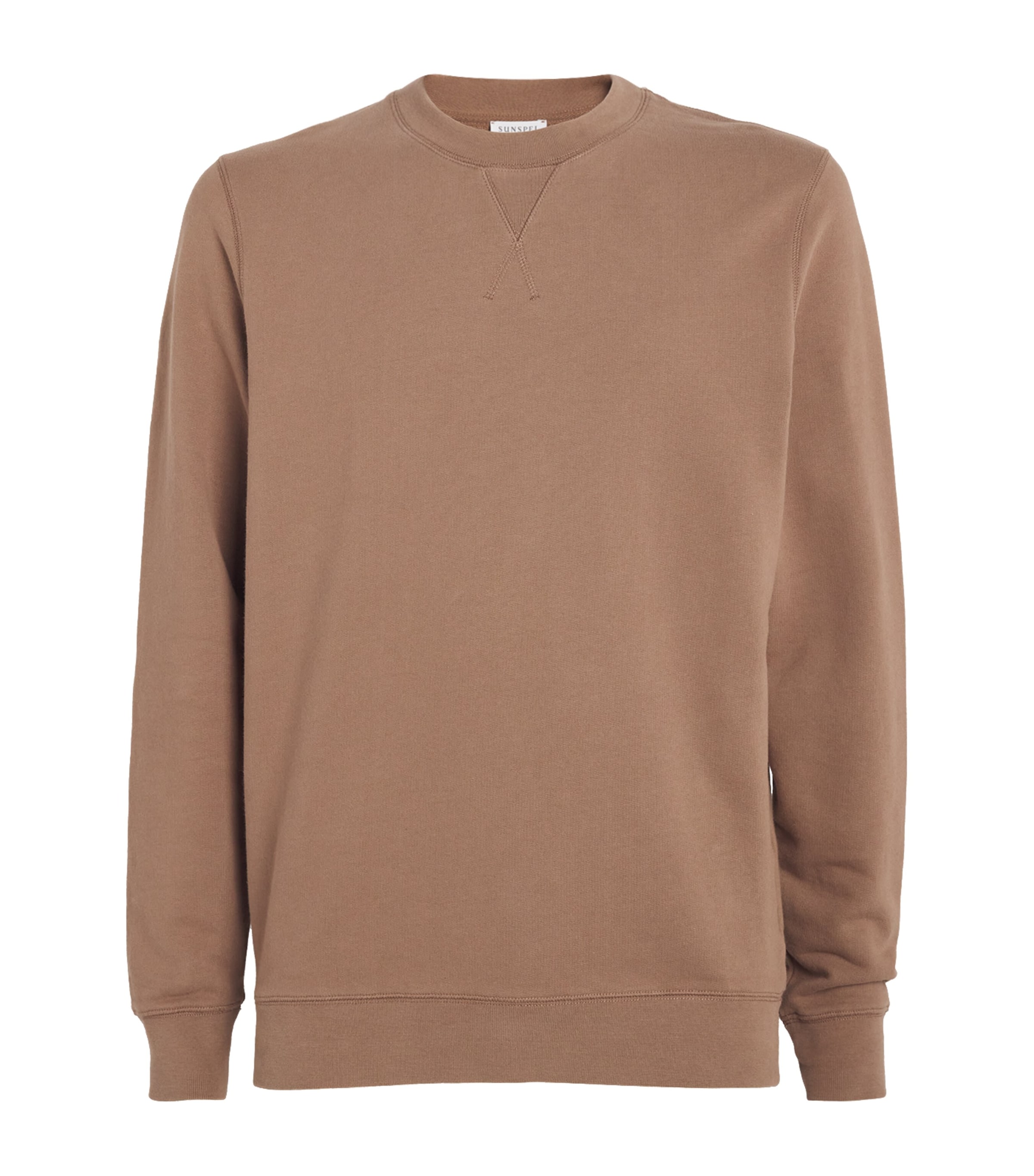 Sunspel Loopback Sweatshirt In Brown