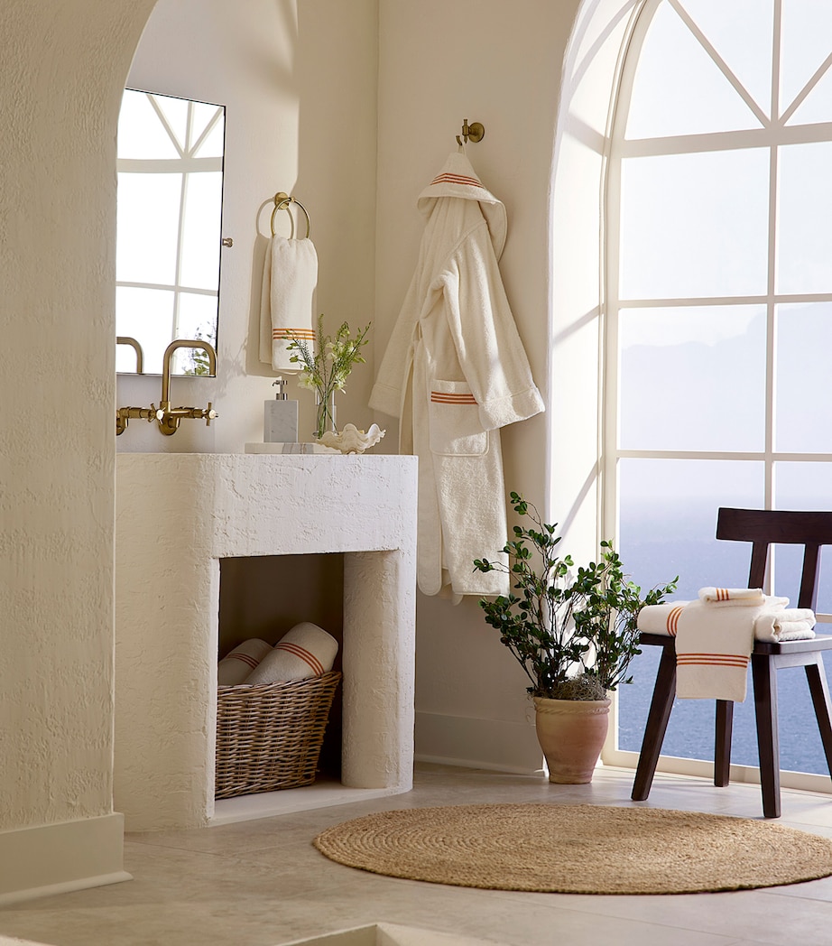 Pratesi Tre Righe Robe (Large) Ivory/orange Image 2