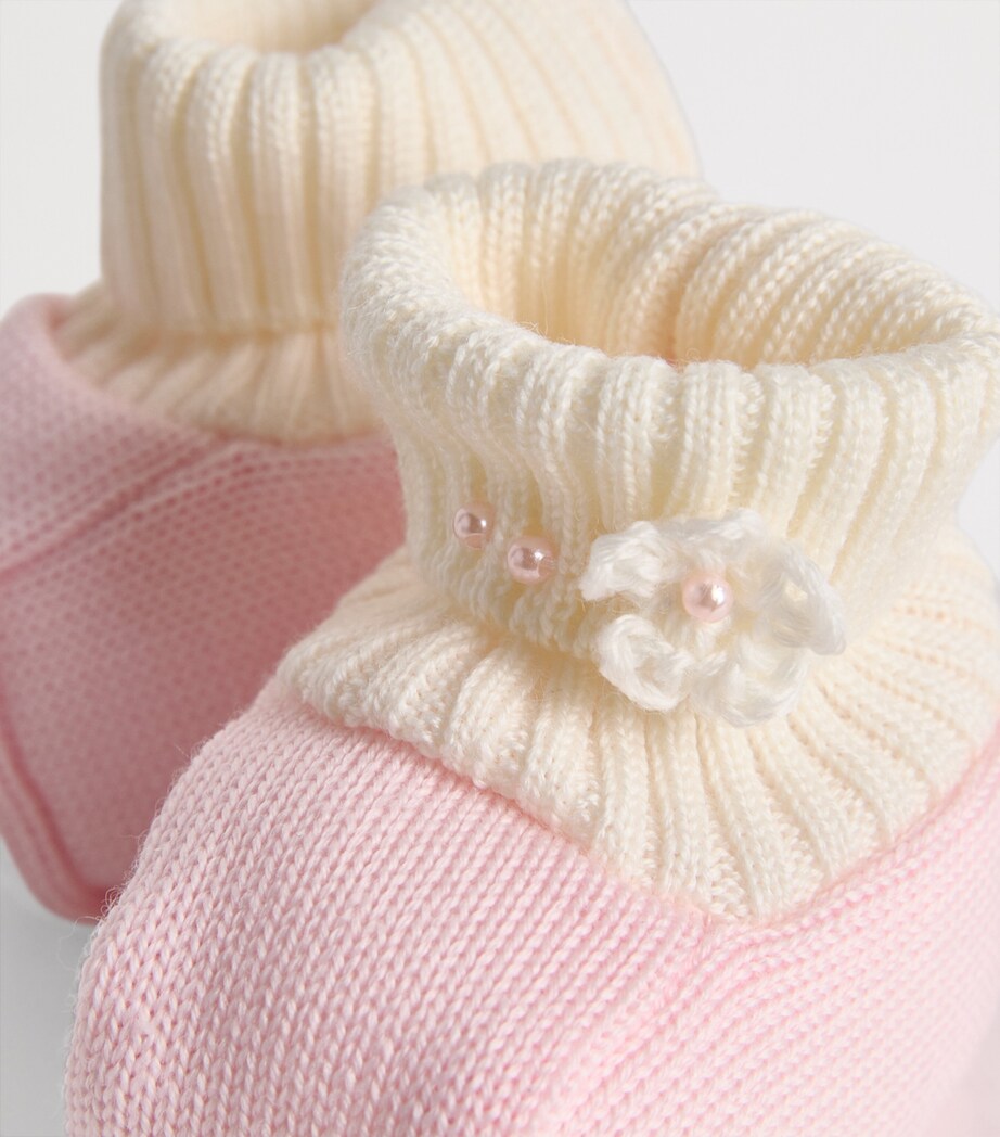 Knitted Booties BL/RS Image 4