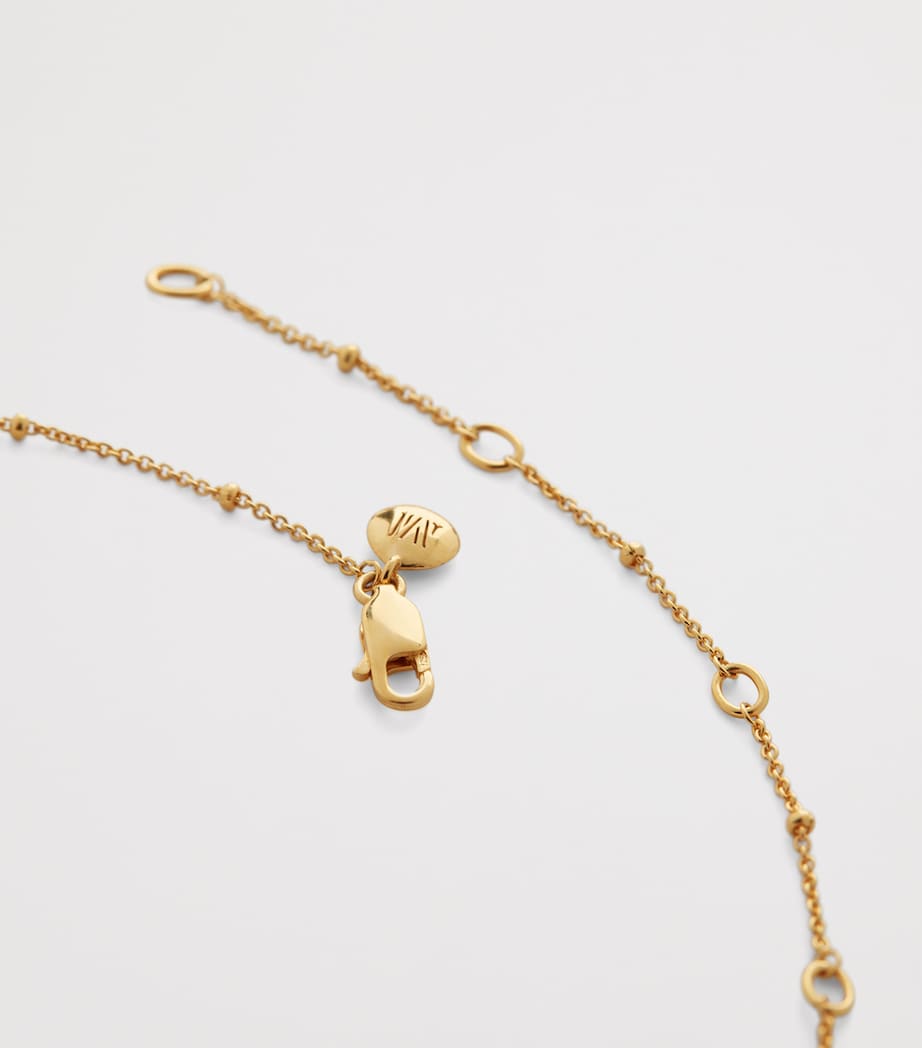 Gold Vermeil Beaded Chain Necklace (46cm) 18K GOLD VERMEIL Image 3
