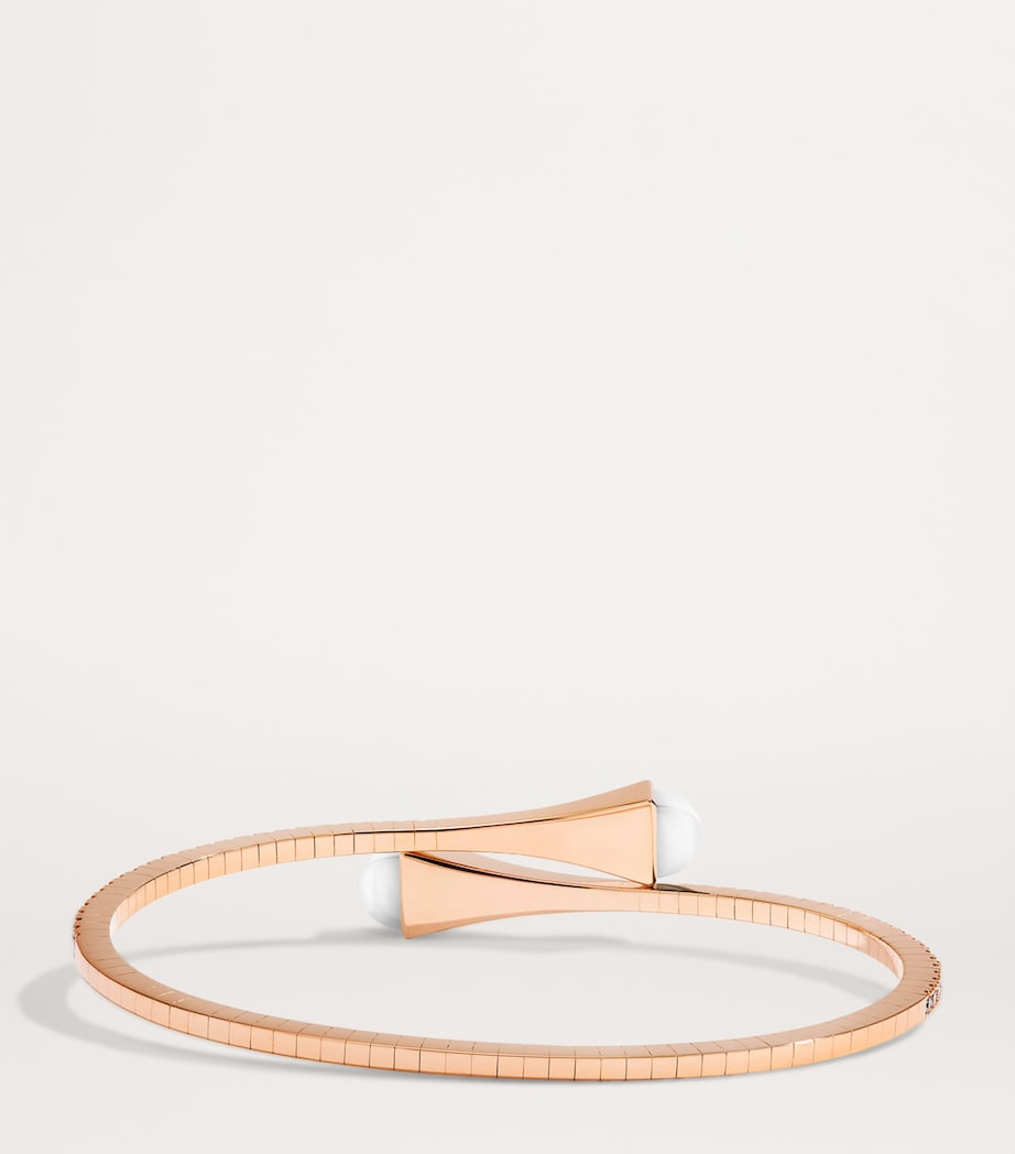 Rose Gold, Diamond and Agate Cleo Slim Bracelet ROSE GOLD Image 3