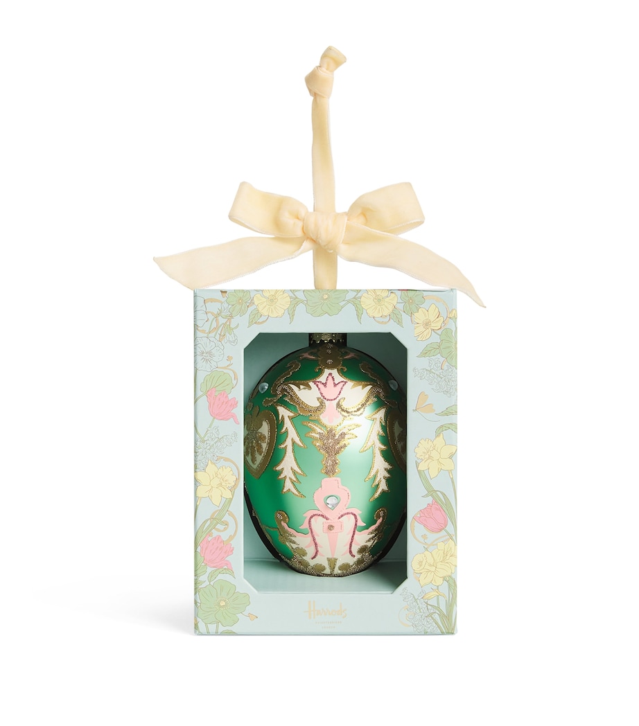 Harrods Glass Embellished Hanging Egg Image 1