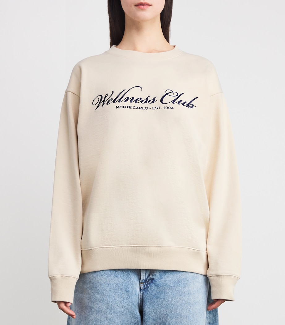 Cotton Wellness Club Sweatshirt CREAM Image 3