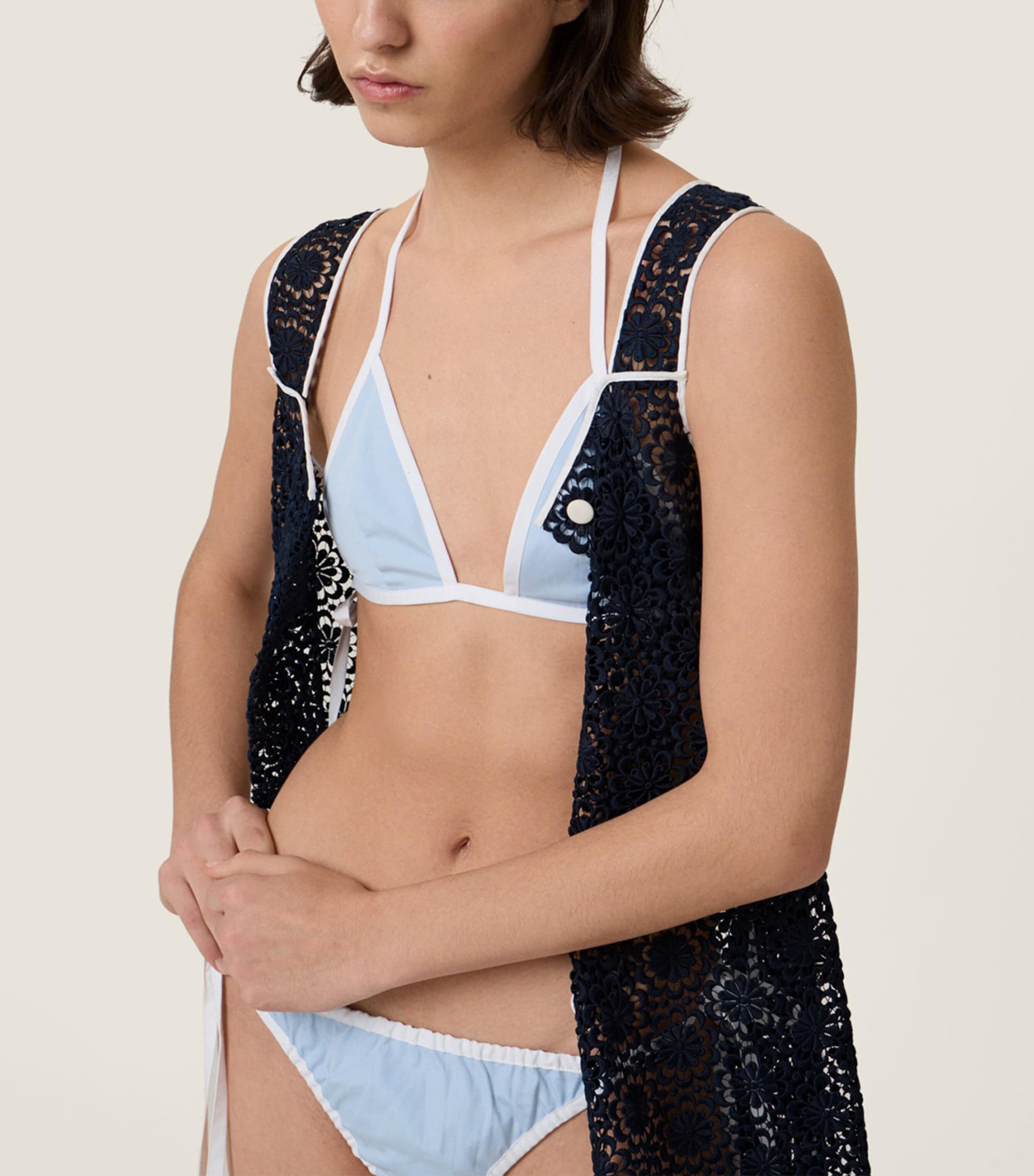 Miu Miu Womens Cotton Poplin Bikini Briefs Image 5