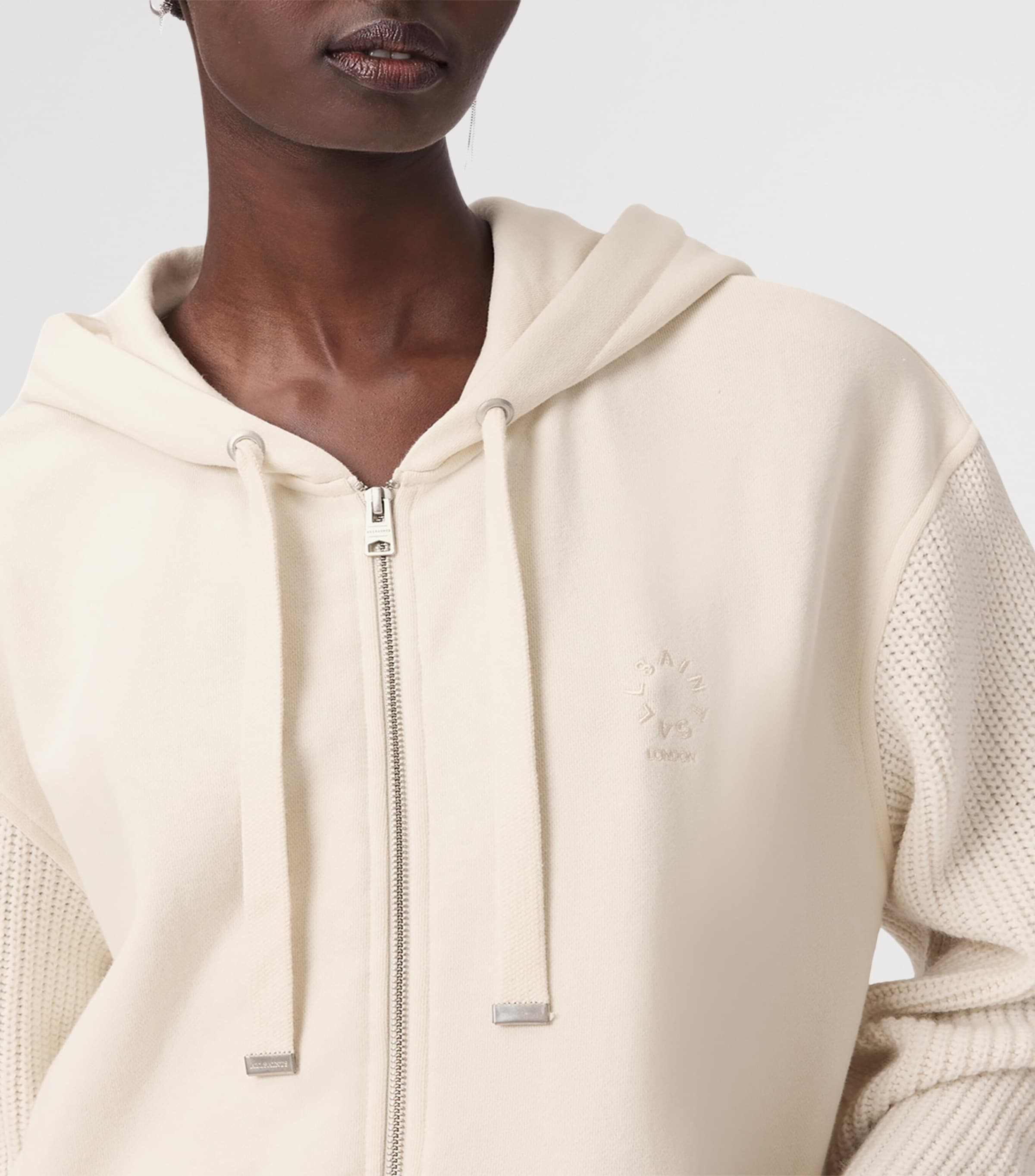 Amphie Knit Hoodie TOFU WHITE Image 7