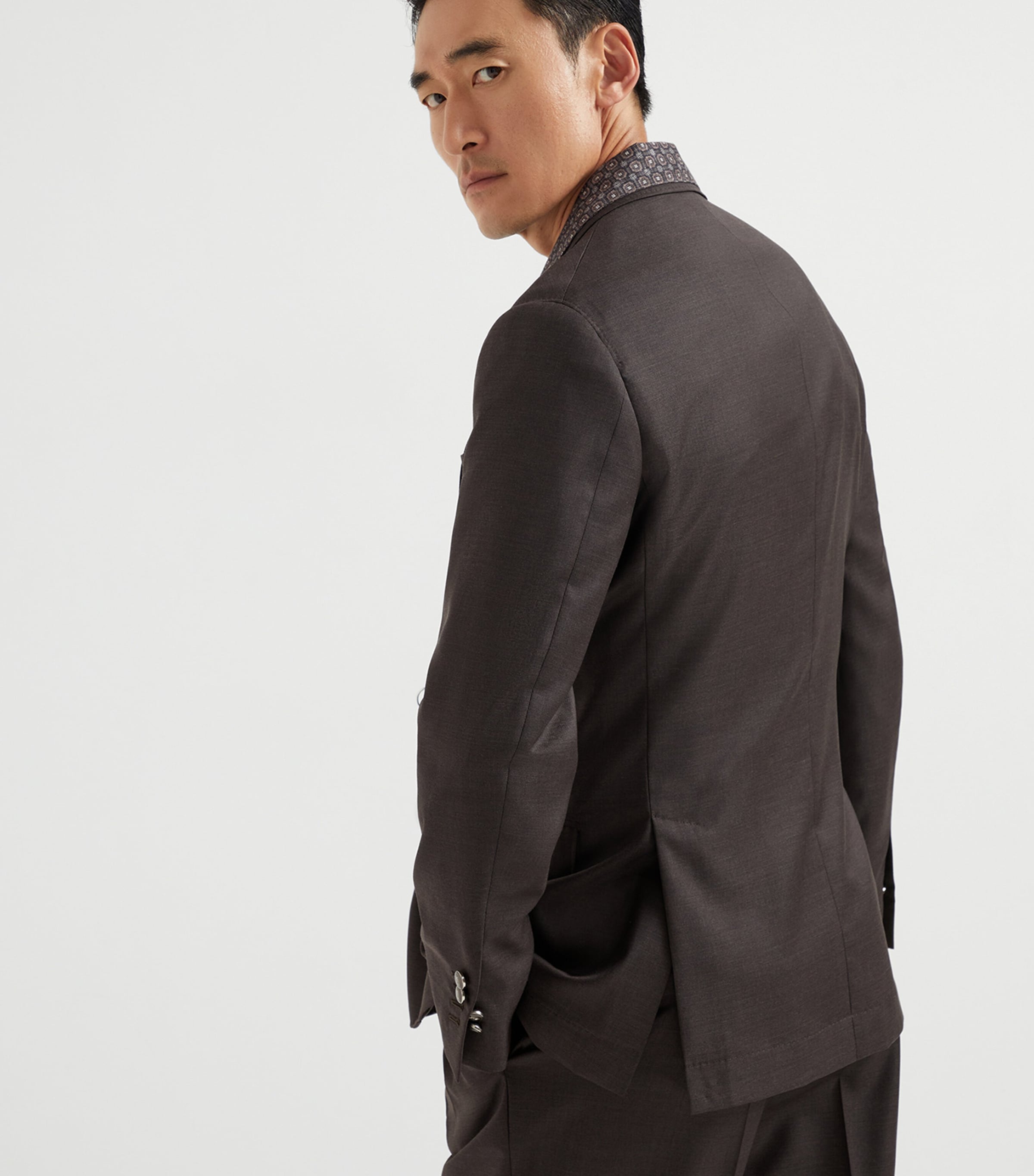 Brunello Cucinelli Tailored Virgin Wool Blazer | Grey