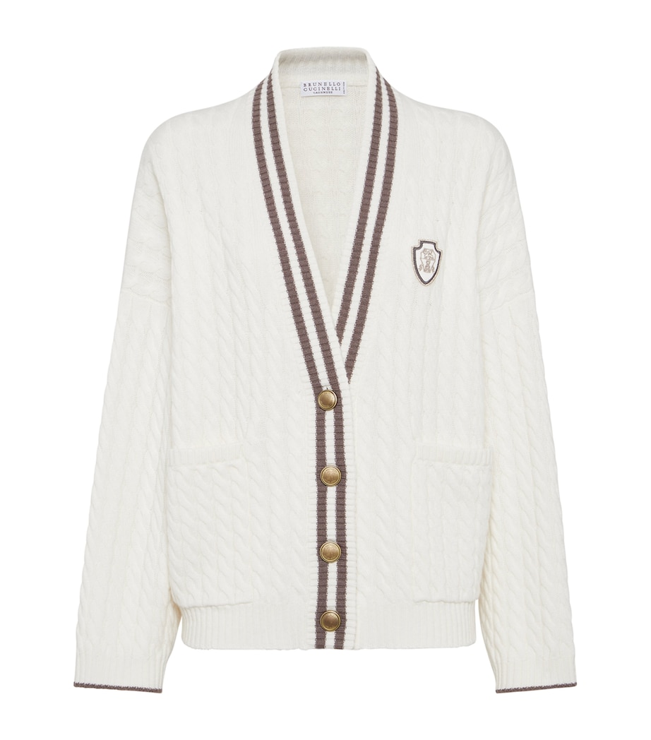 Cashmere V-Neck Cardigan CXJ82 Image 1