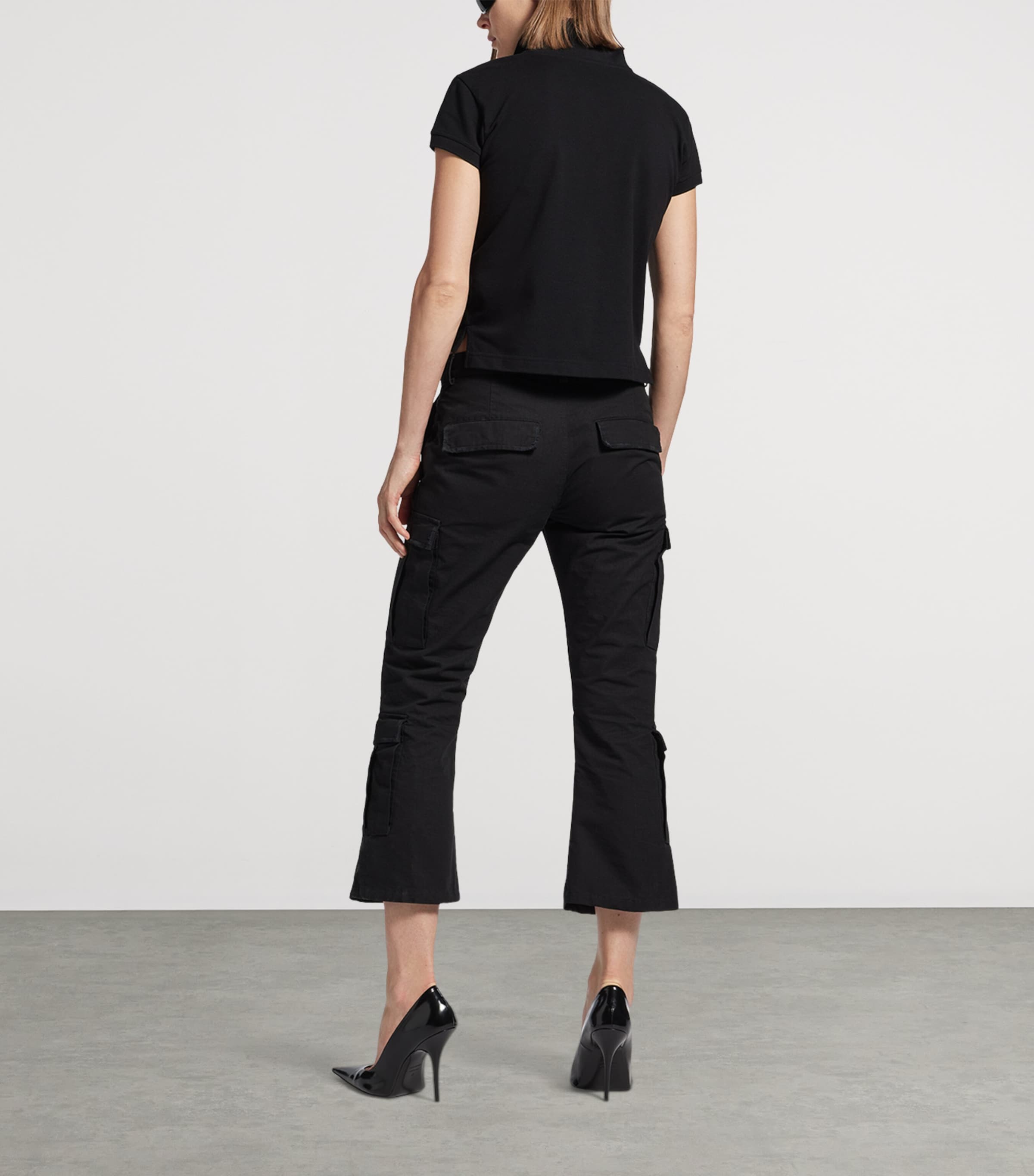 Cotton Capri Cargo Trousers 1000 Image 3
