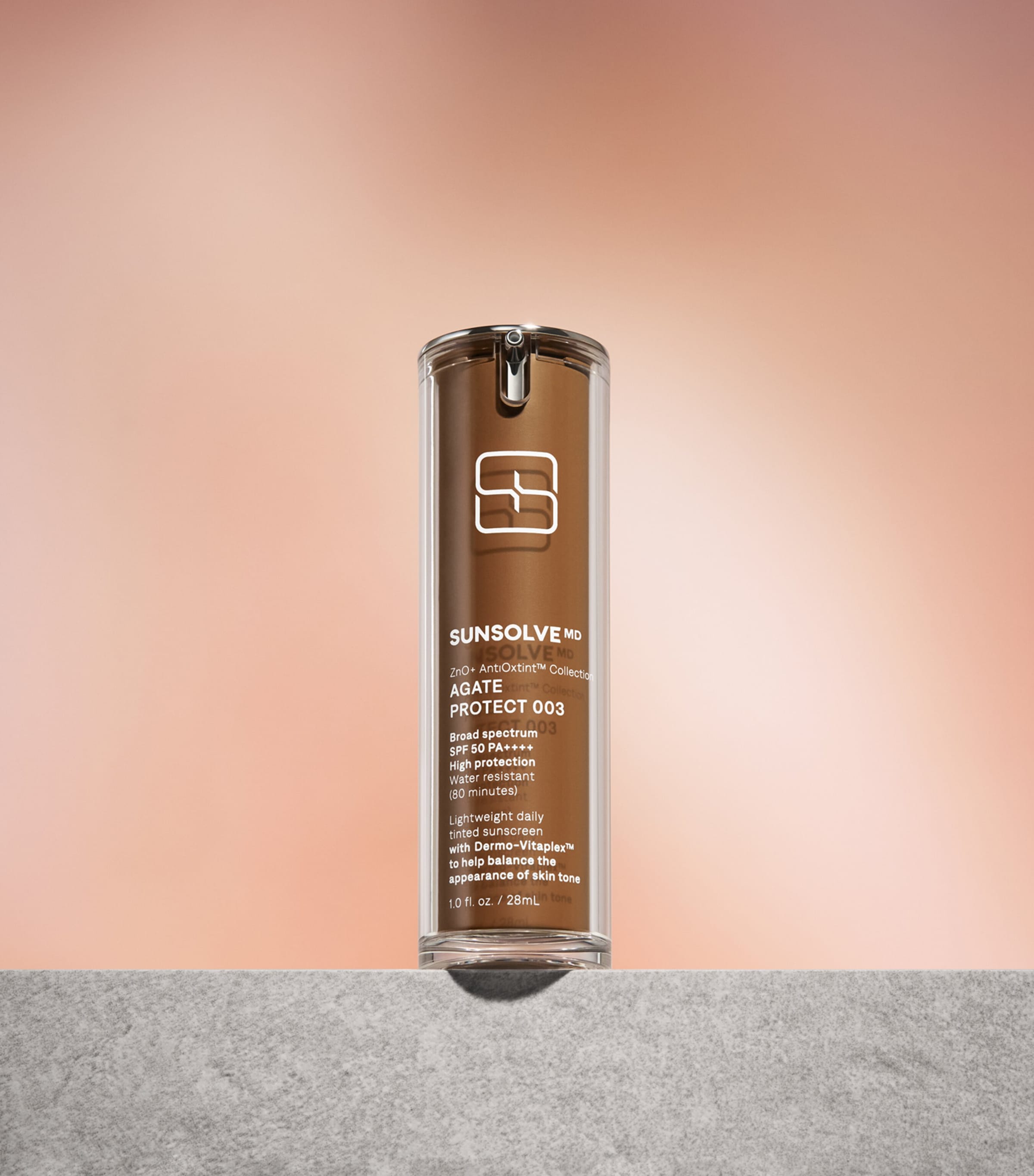 SunsolveMD Tinted Sun Cream SPF 50 (28ml) AGATE PROTECT Image 3