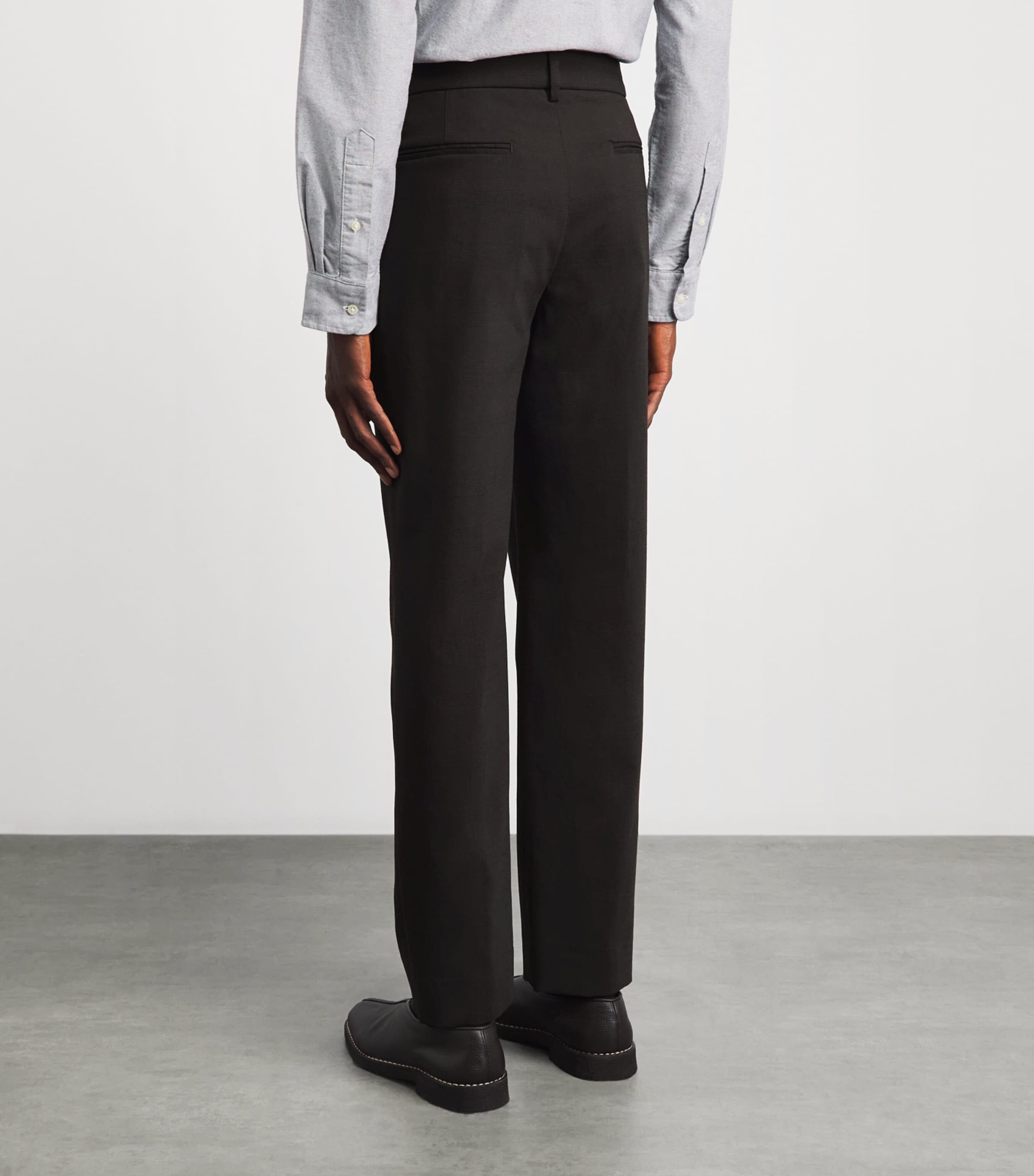 Barena Mens Wool Check Gazara Trousers Bruno Image 5