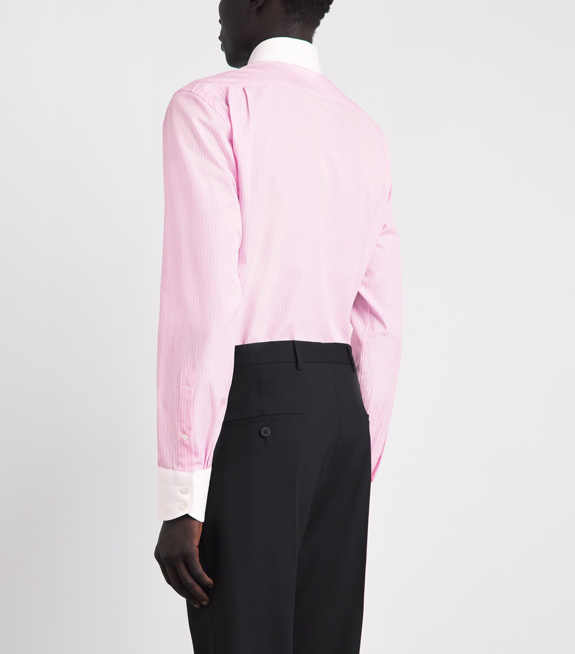 TOM FORD Mens Cotton Stripe Shirt Pwa Image 5