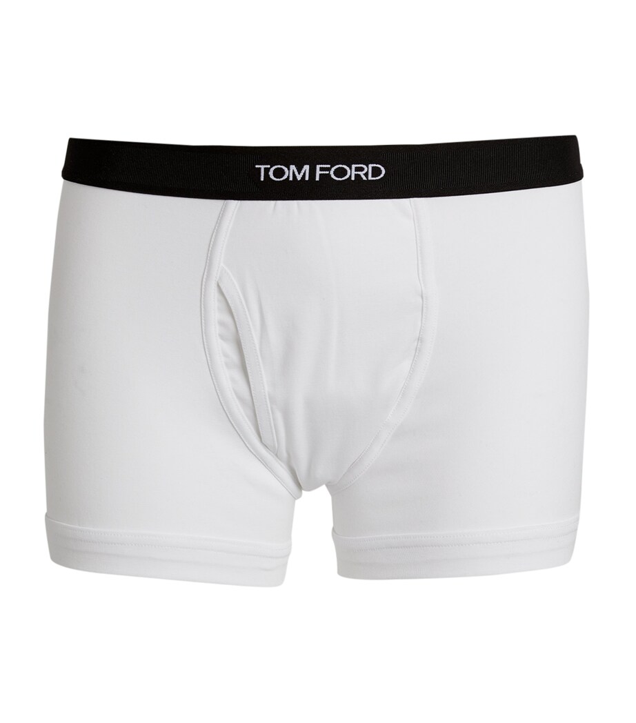 Cotton-Stretch Logo Trunks (Pack of 2) 100 WHITE Image 6