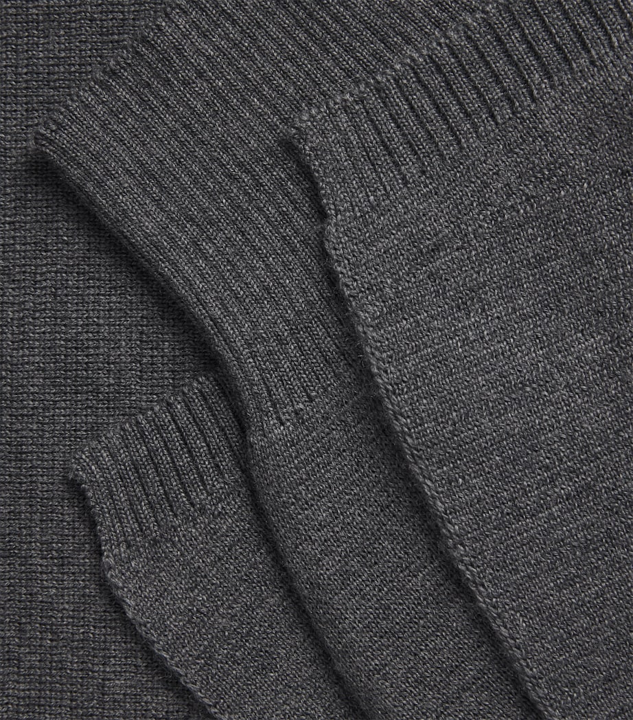 Róhe Womens Wool Cape Sweater Drk Grey Melange Image 6