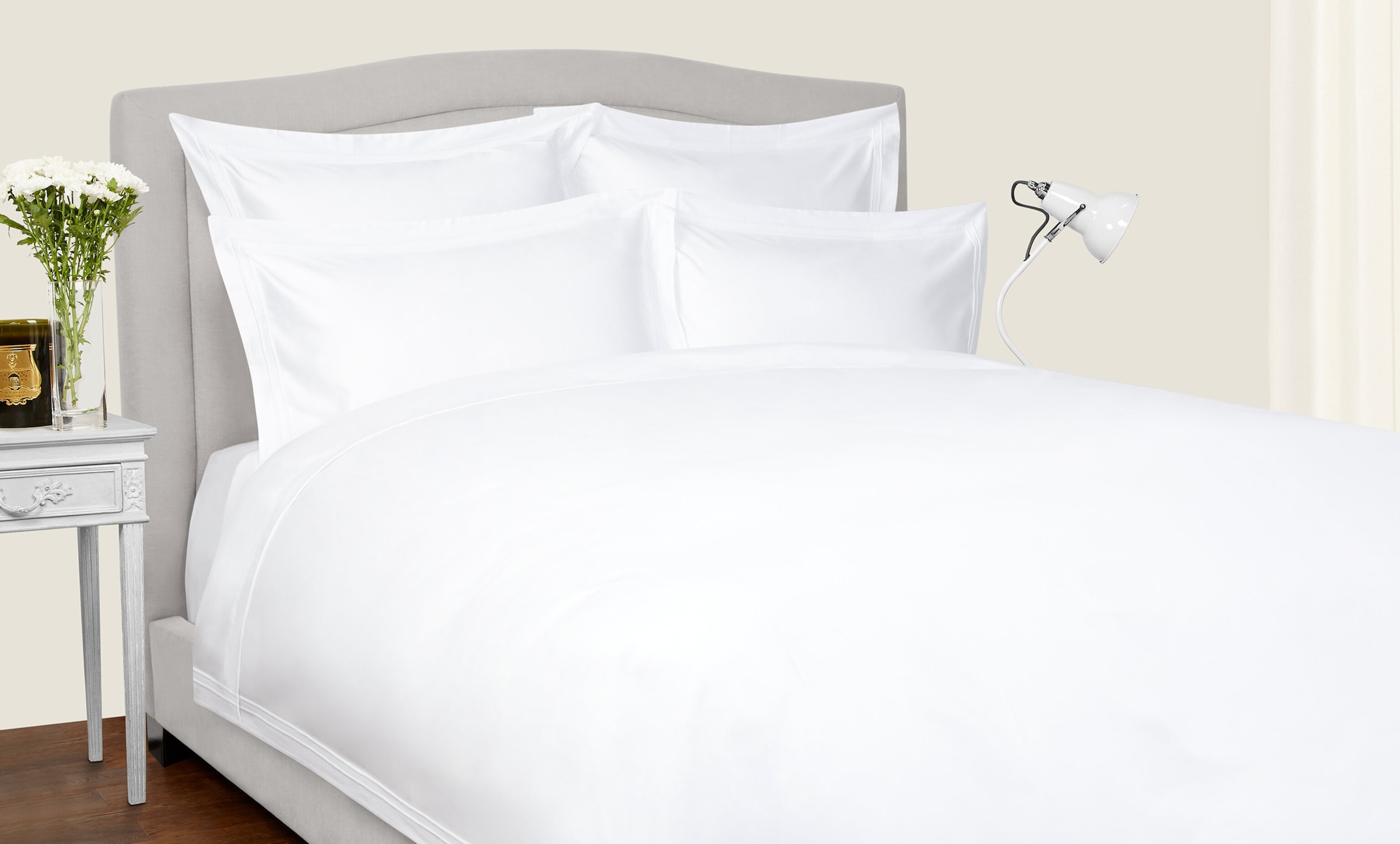 Harrods Of London Richmond Duvet Cover Set In White