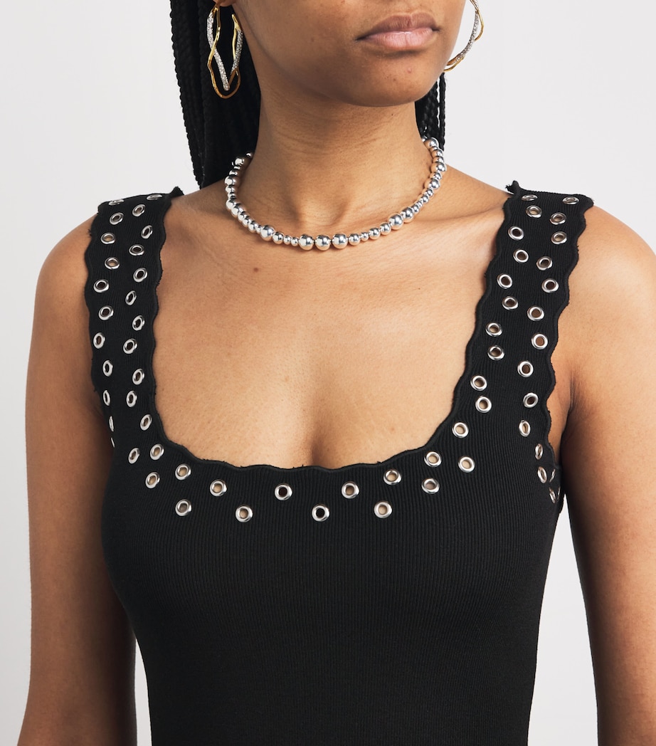 Sleeveless Mini Dress BLACK Image 5