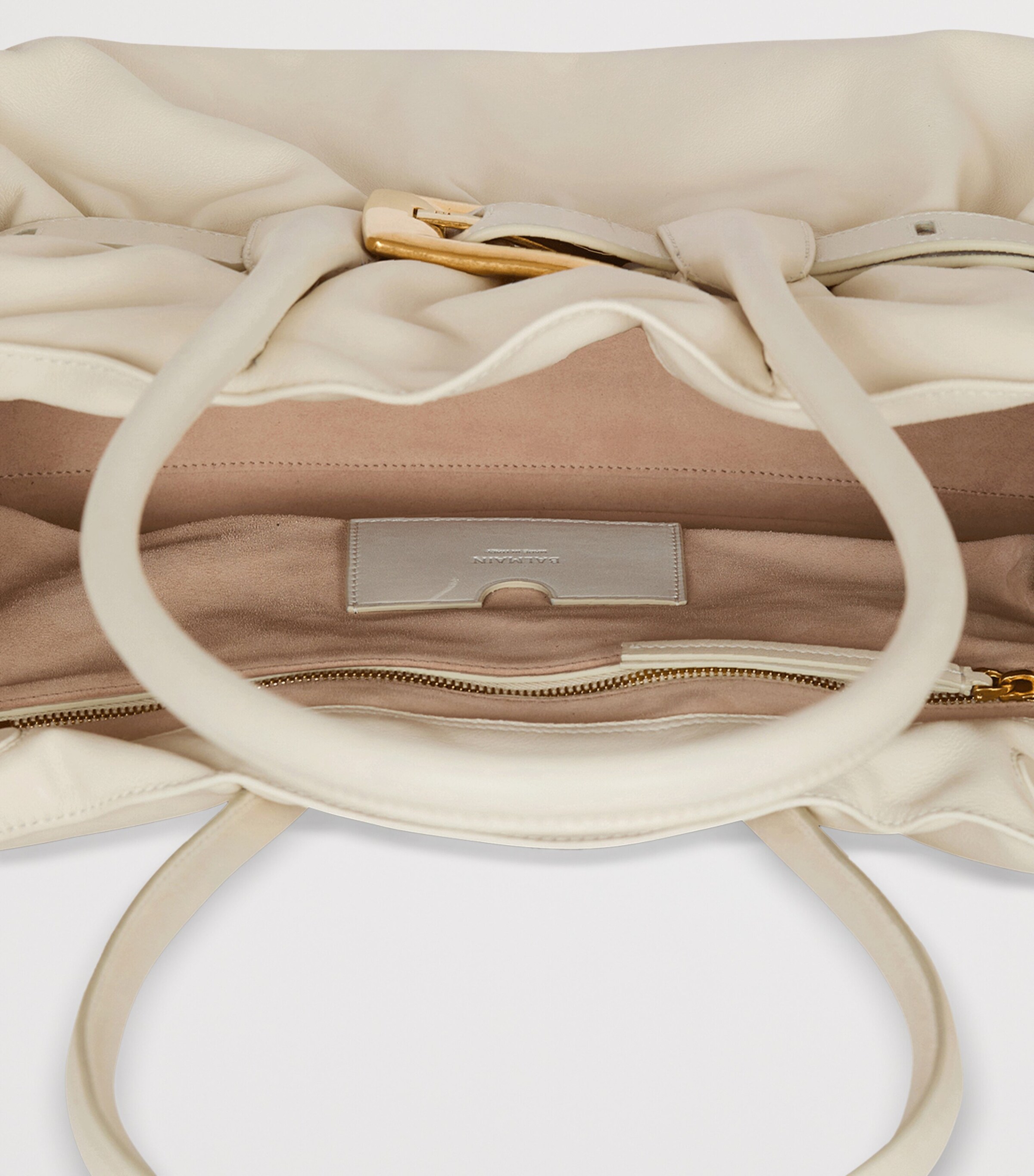 Large Leather Anthem Shoulder Bag 0DA CREME Image 8