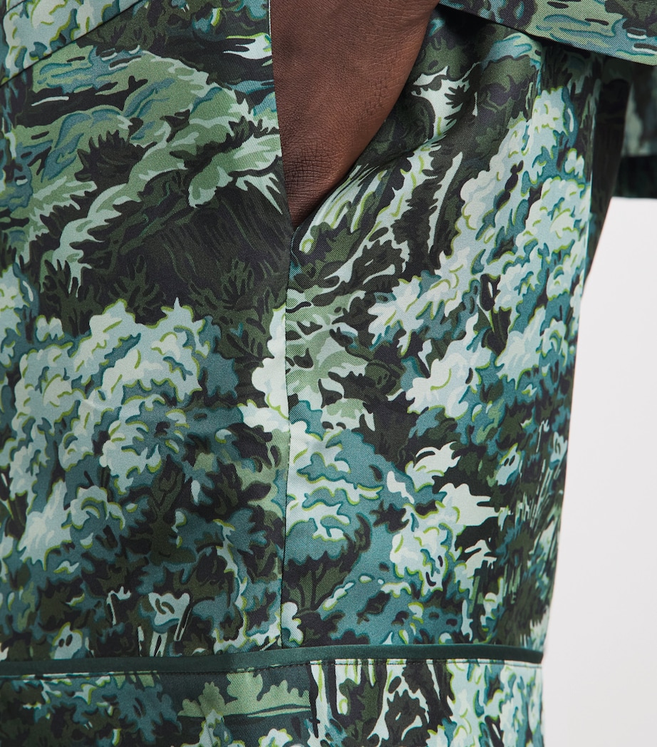Olivia von Halle Mens Silk Twill Forest Elordi Pyjama Set Linden Image 5