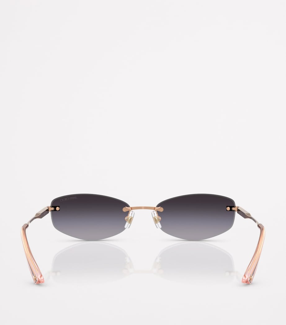Wire Oval Sunglasses 30088G Image 4