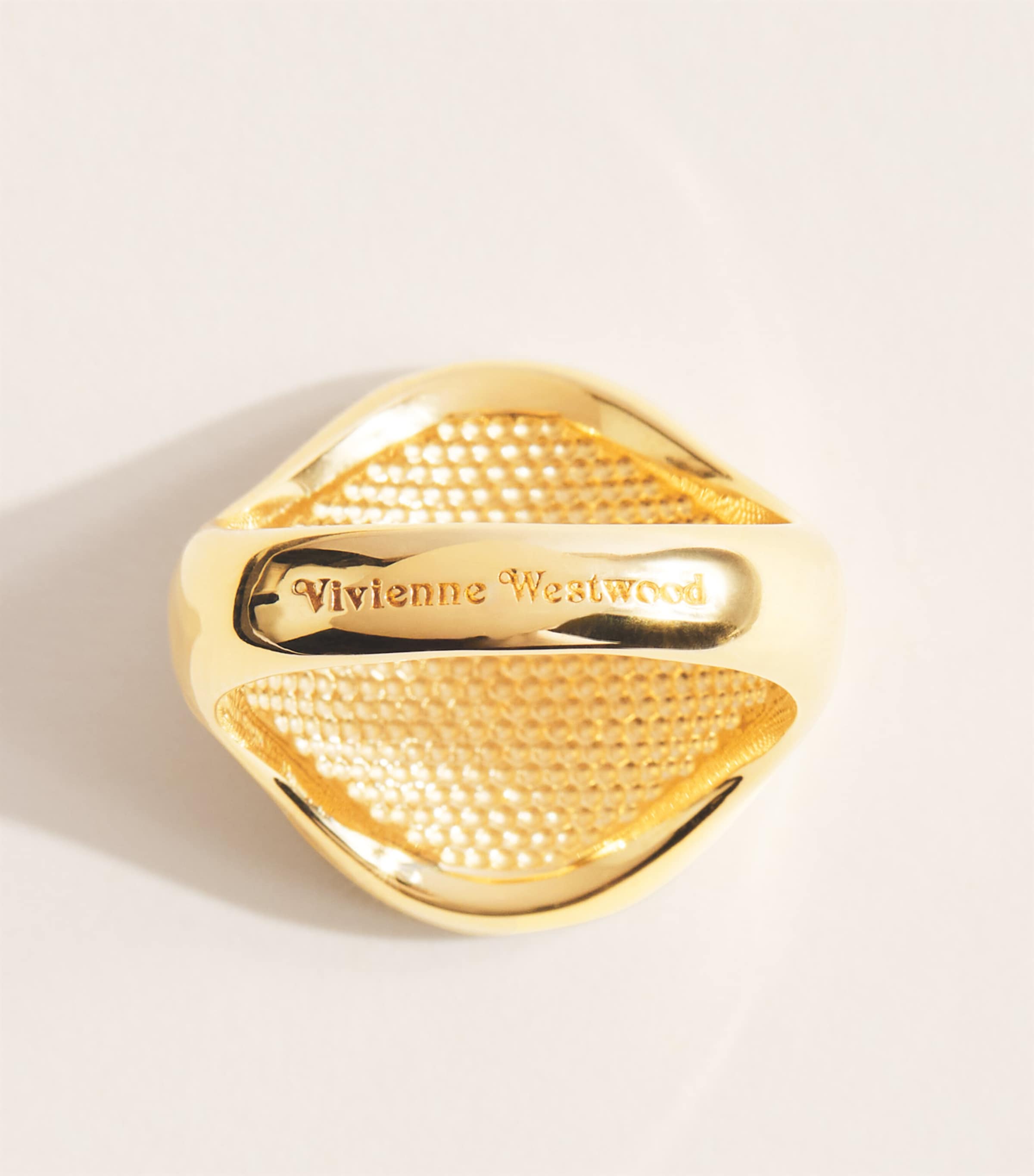 Vivienne Westwood Gold-Plated Sterling Silver Orb Signet Ring