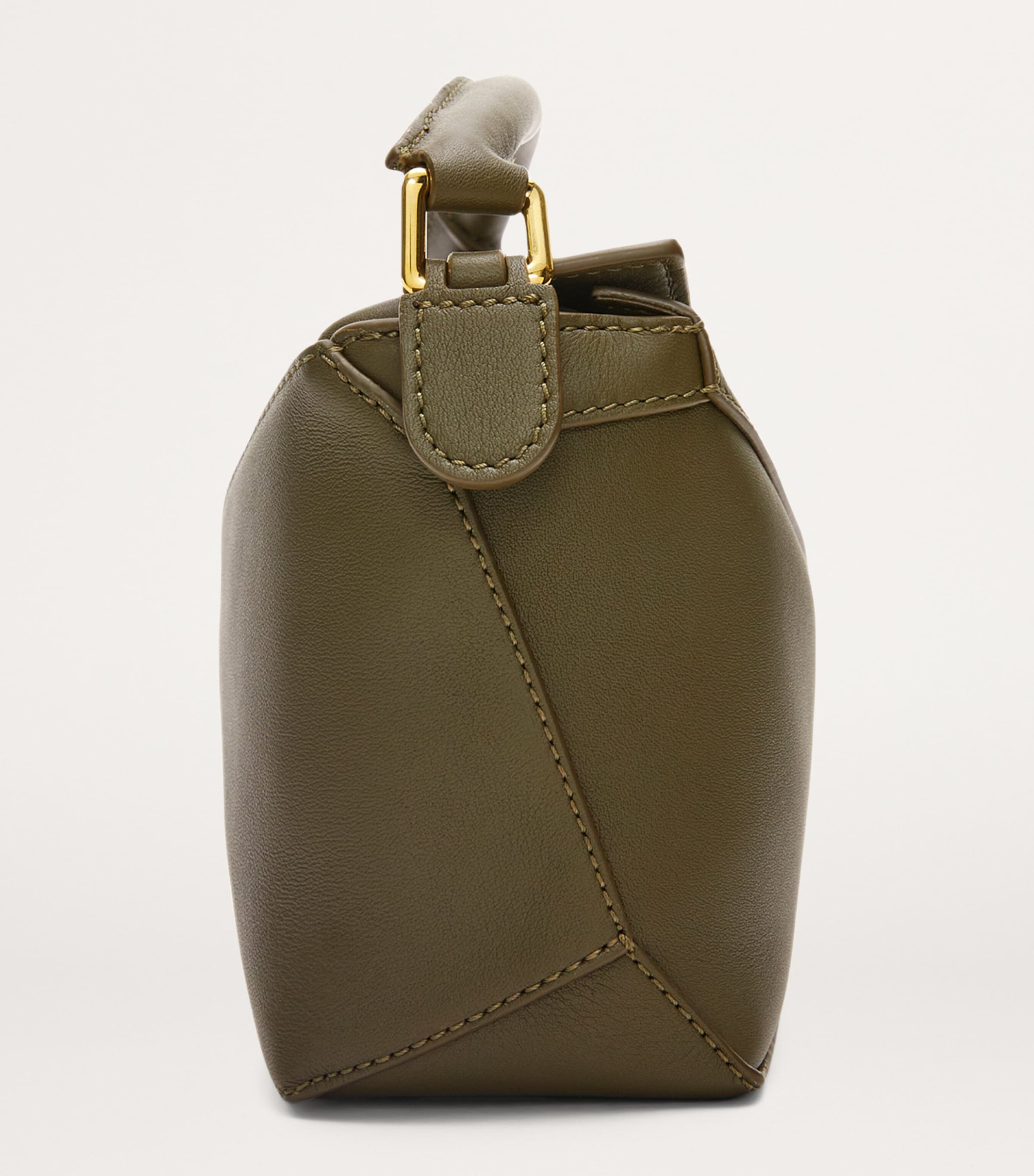 LOEWE Mini Leather Puzzle Edge Top-Handle Bag | Harrods AE