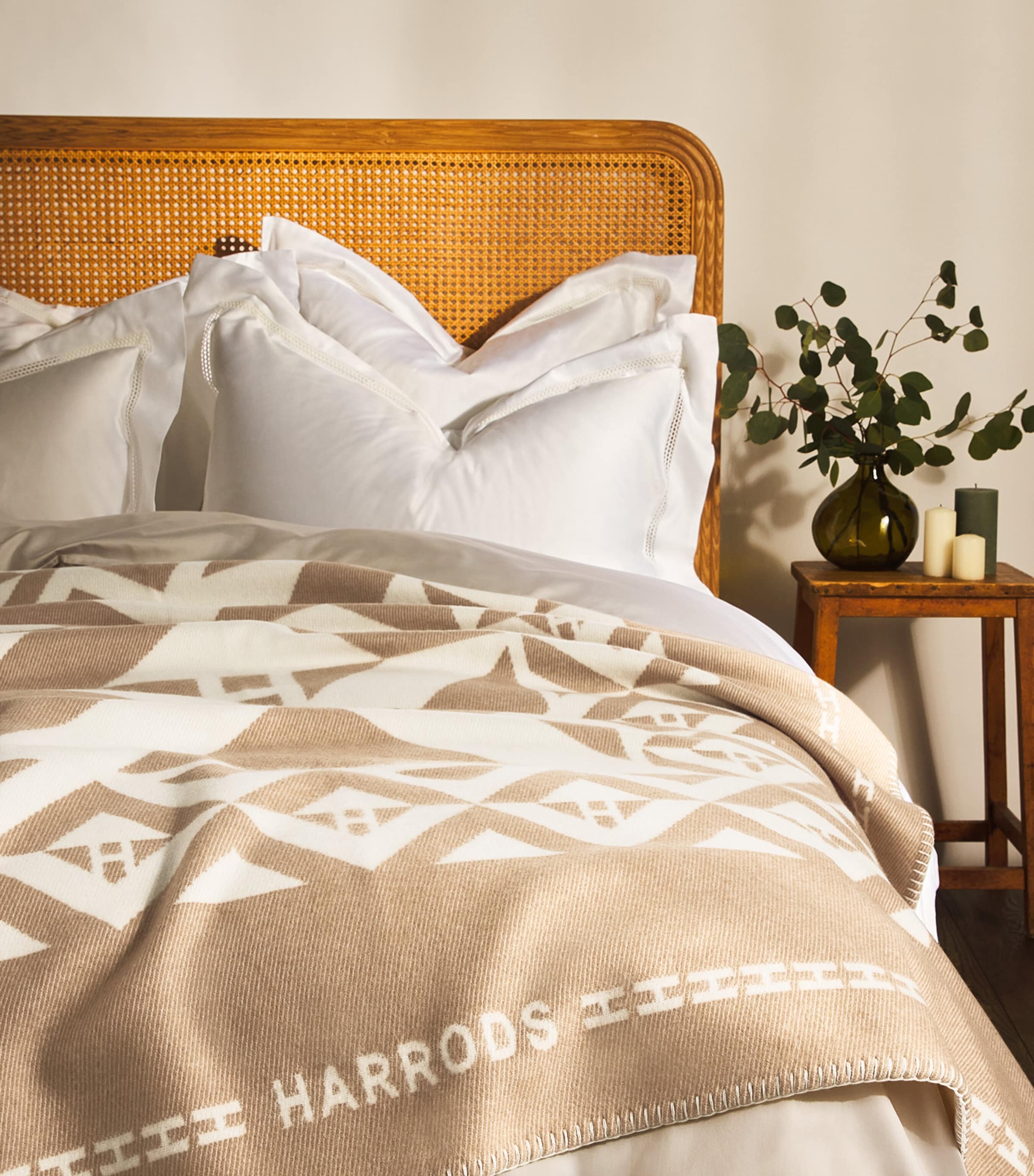 Wool-Cashmere Geometric Throw MULTI Image 3