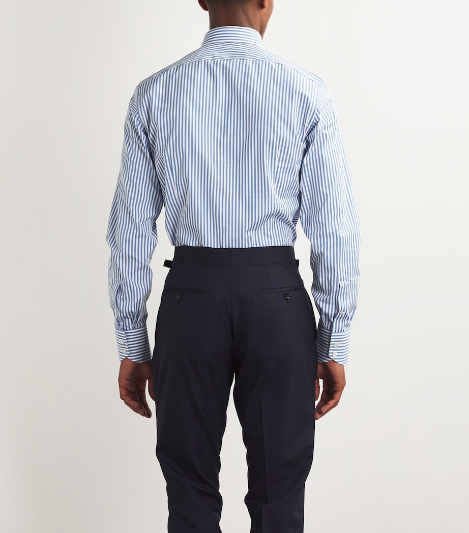 Cotton Baton Striped Shirt XAW2B Image 4