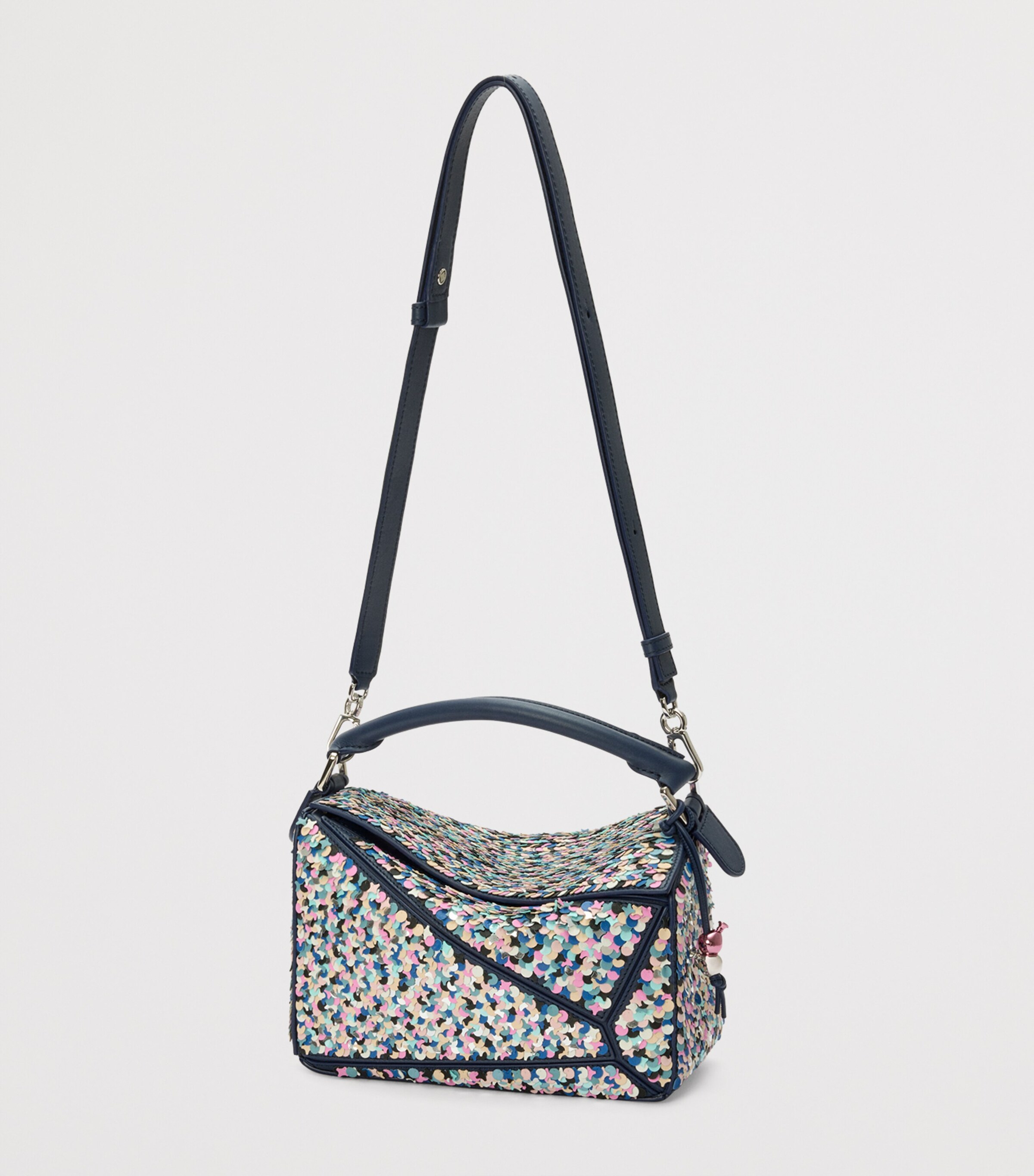 【直営】LOEWE クラシック パズル10コンフェッティバッグ Puzzle 10 Confetti bag in classic calfskin Multicolor - LOEWE