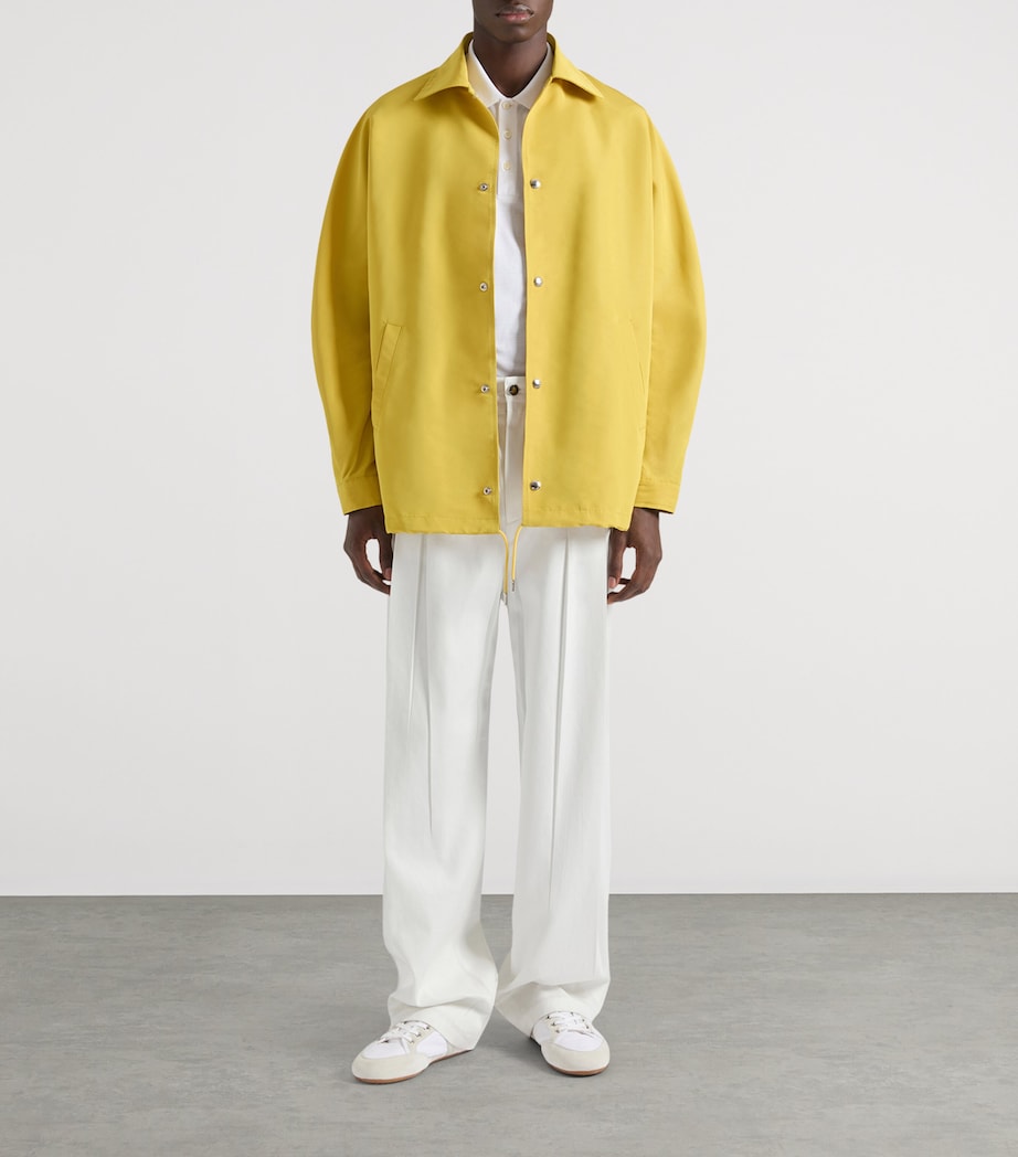 Faille Logo Coach Jacket MUSTARD Image 2