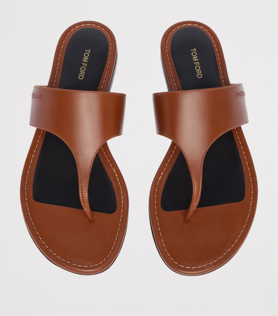 TOM FORD Calf Leather Julianne Sandals Eao Image 4