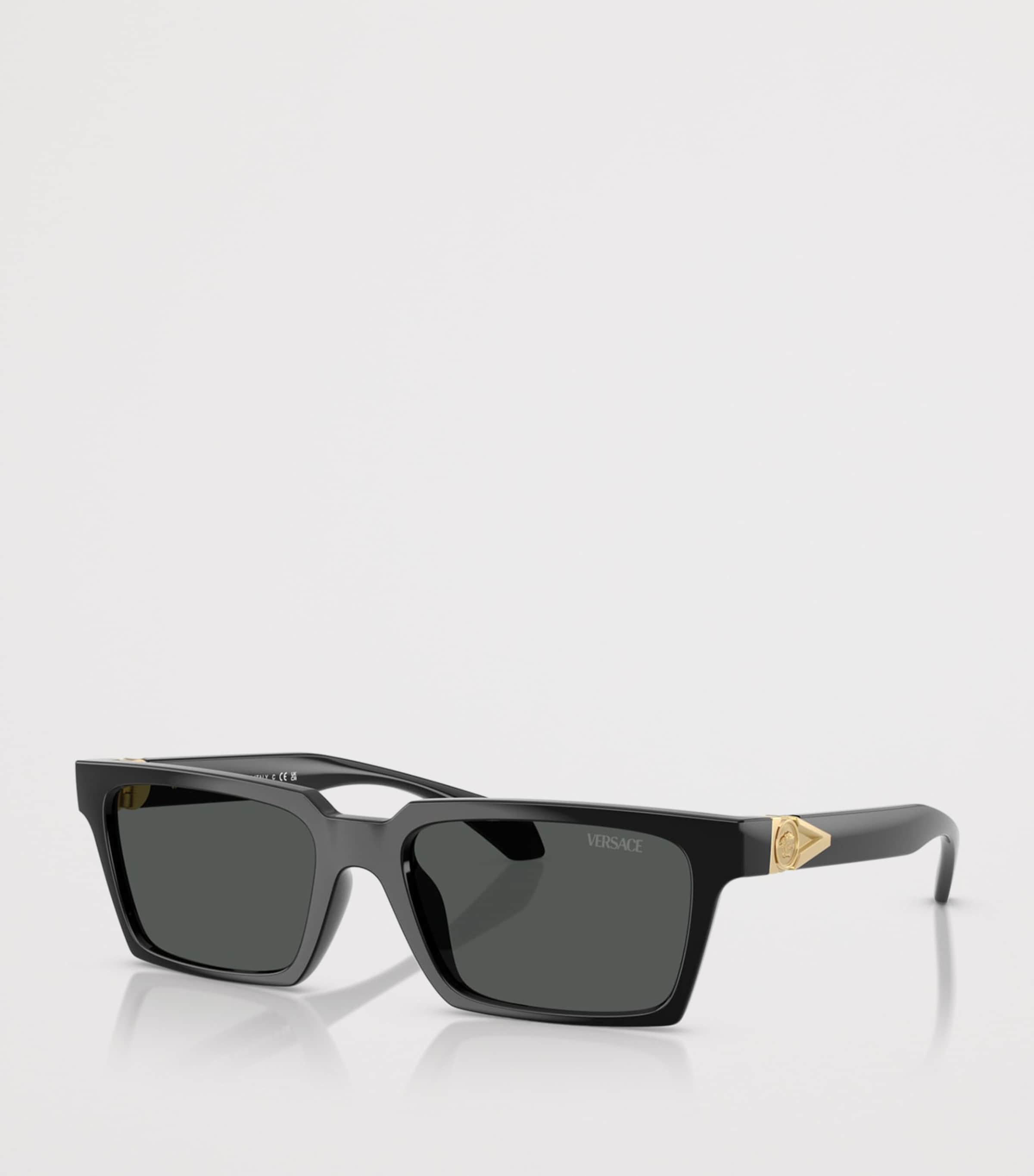 Versace Acetate Rectangular Sunglasses Image 2