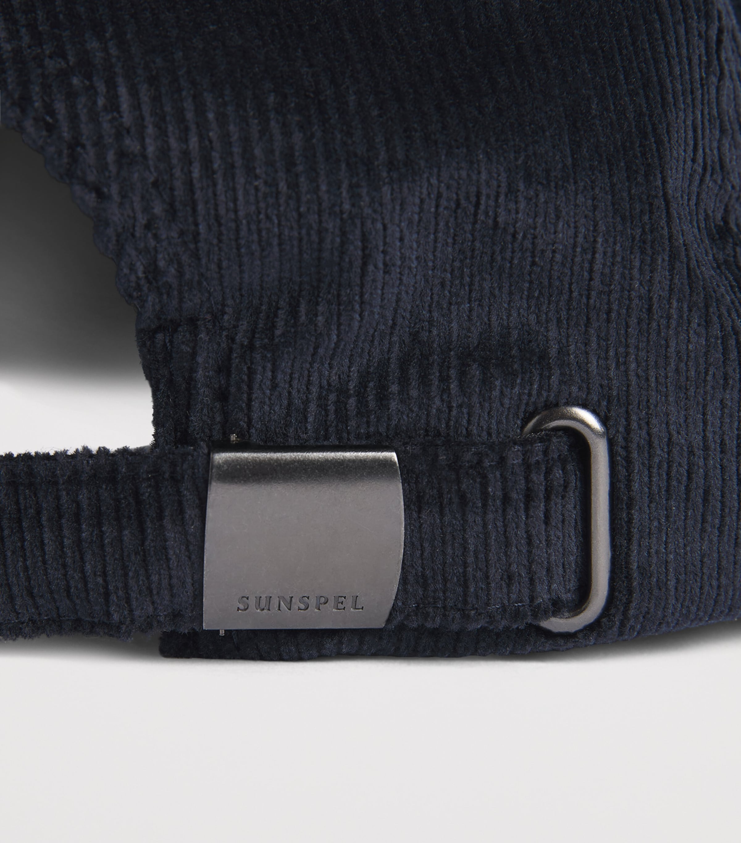 Sunspel Corduroy Cap Navy Image 4