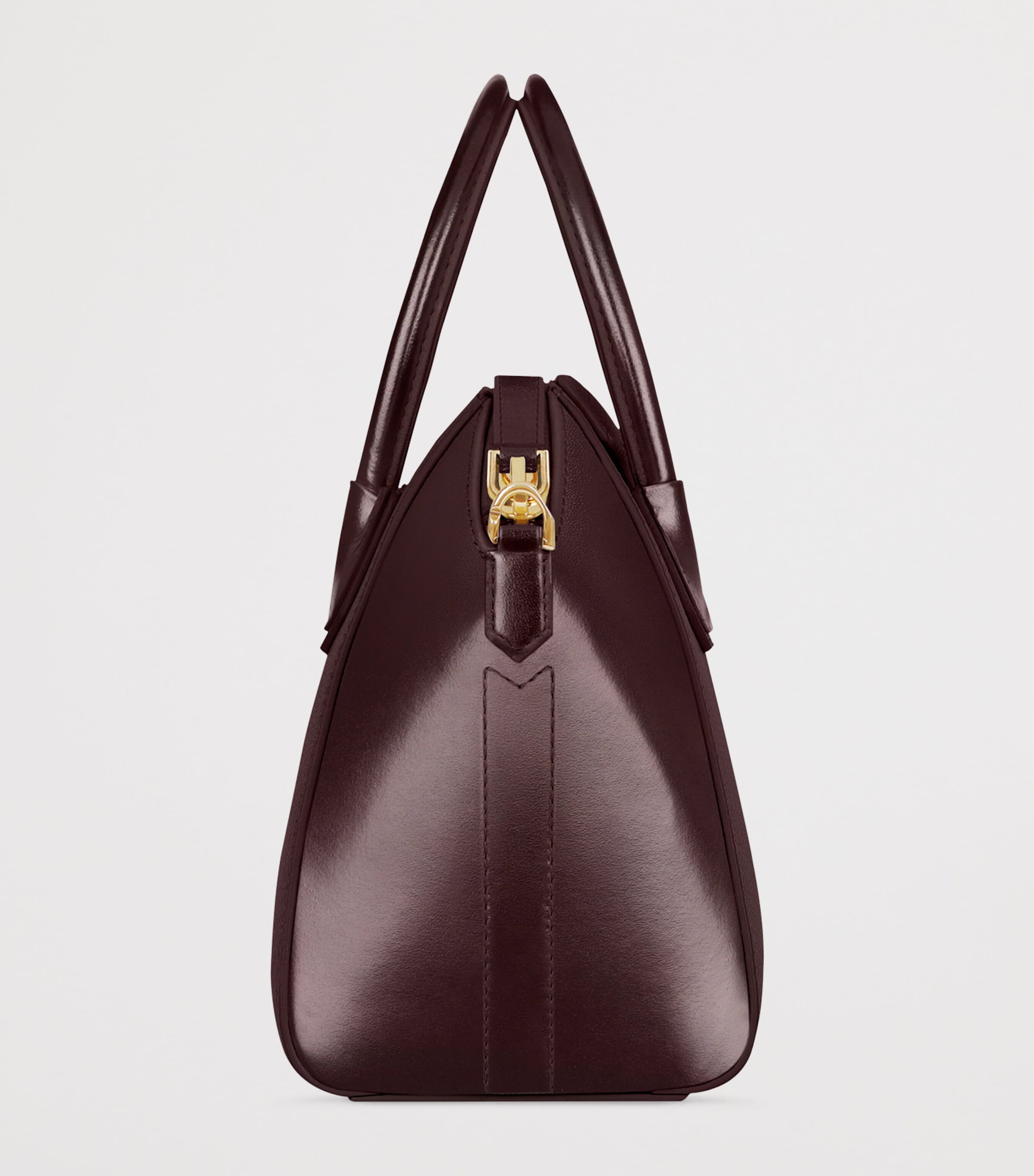 Small Leather Antigona Top-Handle Bag BURGUNDY Image 2