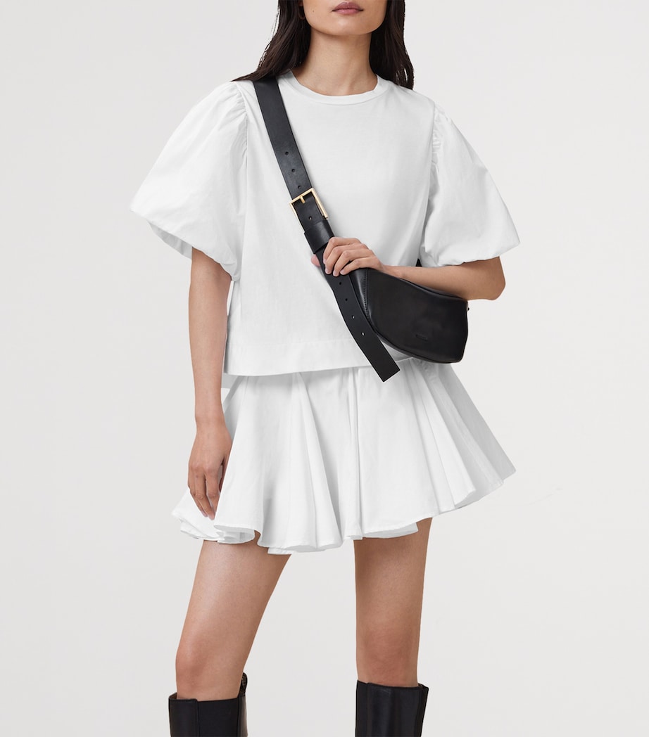 Leather Luna Cross-Body Bag BLACK Image 2