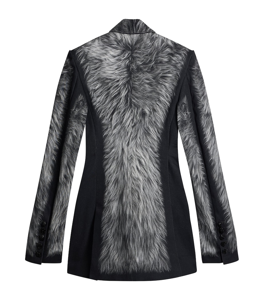 Schiaparelli Womens Trompe-l'Oeil Blazer Grey Image 6