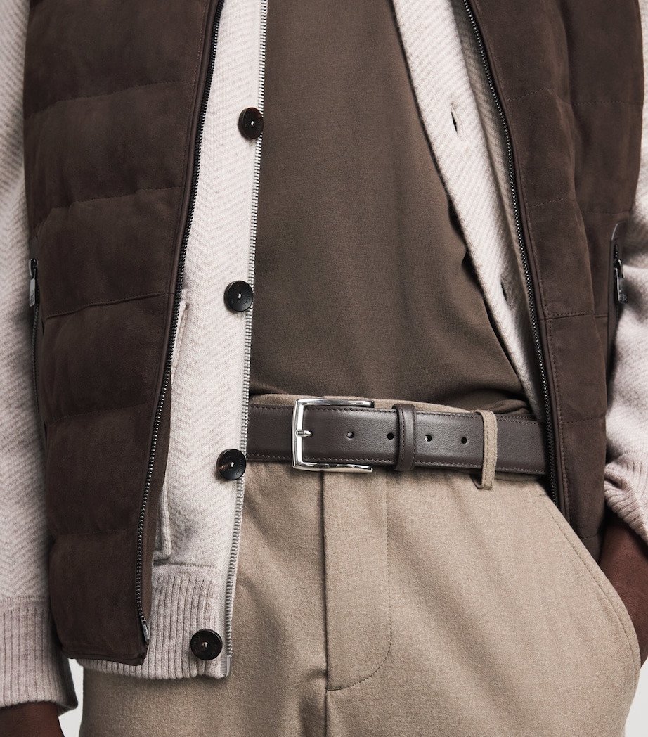 Corneliani Leather Belt Dark Brown Image 2