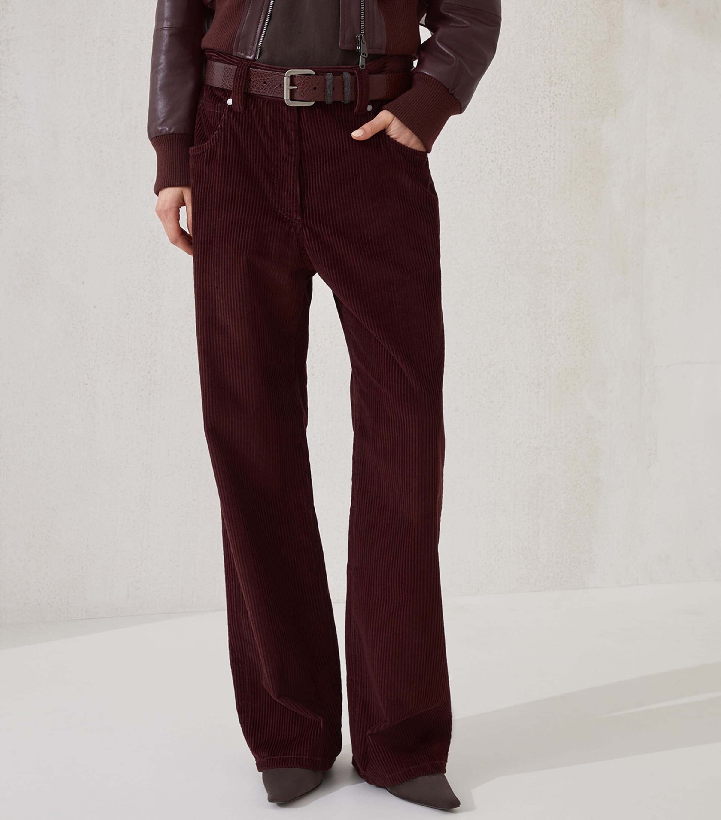 Corduroy Baggy Trousers C4243 Image 2