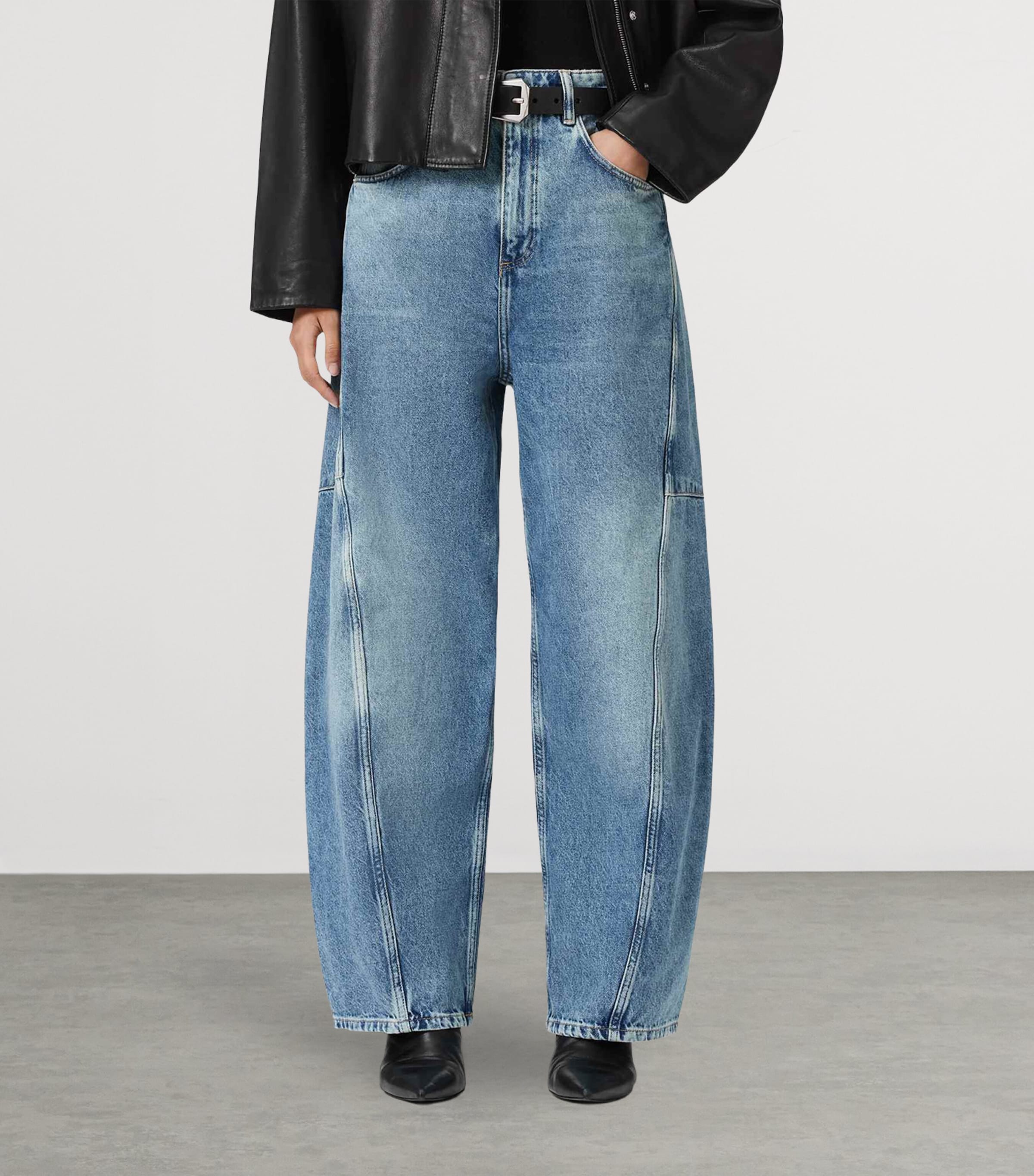 Organic Denim Carter Barrel Jeans MID INDIGO Image 5